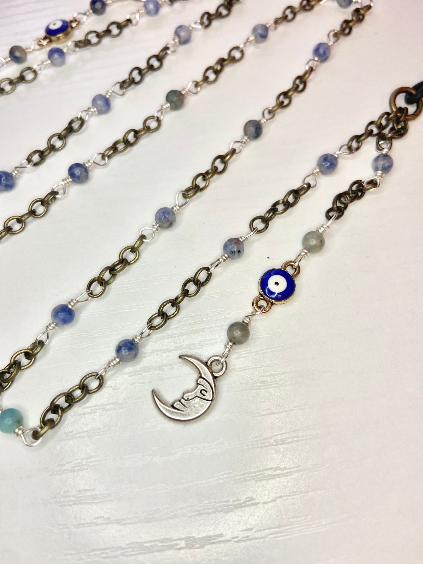 Lapis Evil Eye Lanyard