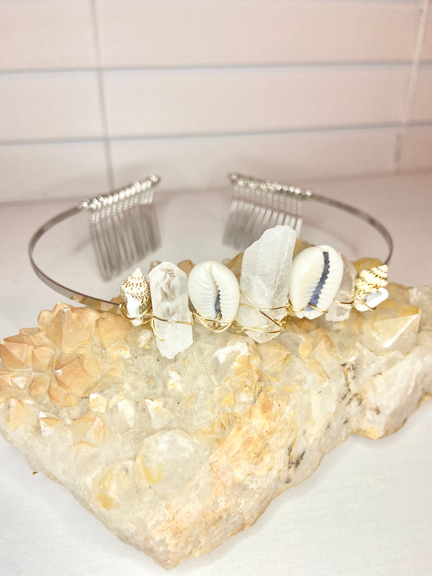 Crystal/Shell Tiara