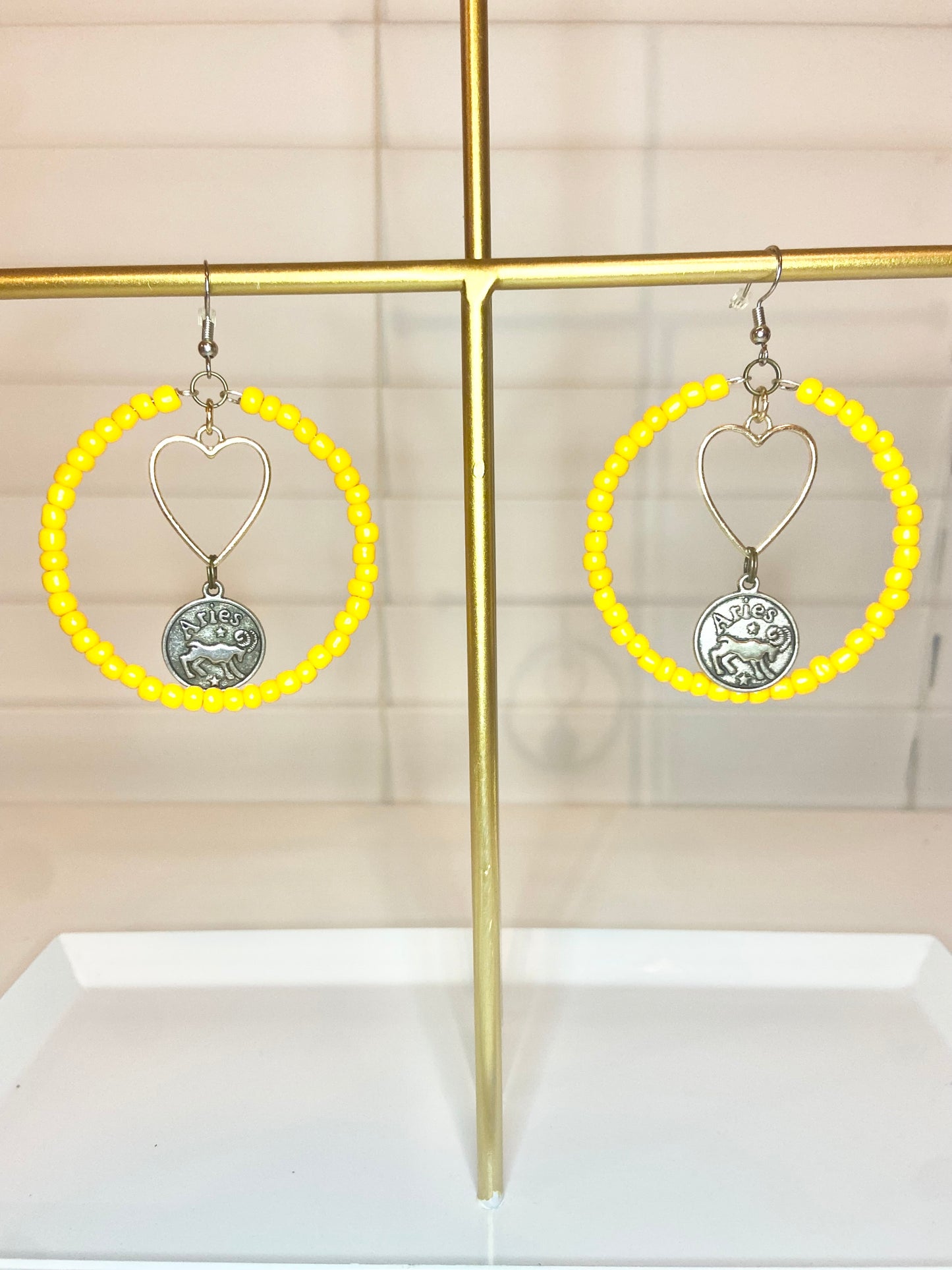 Orange-Yellow Aries Hoop