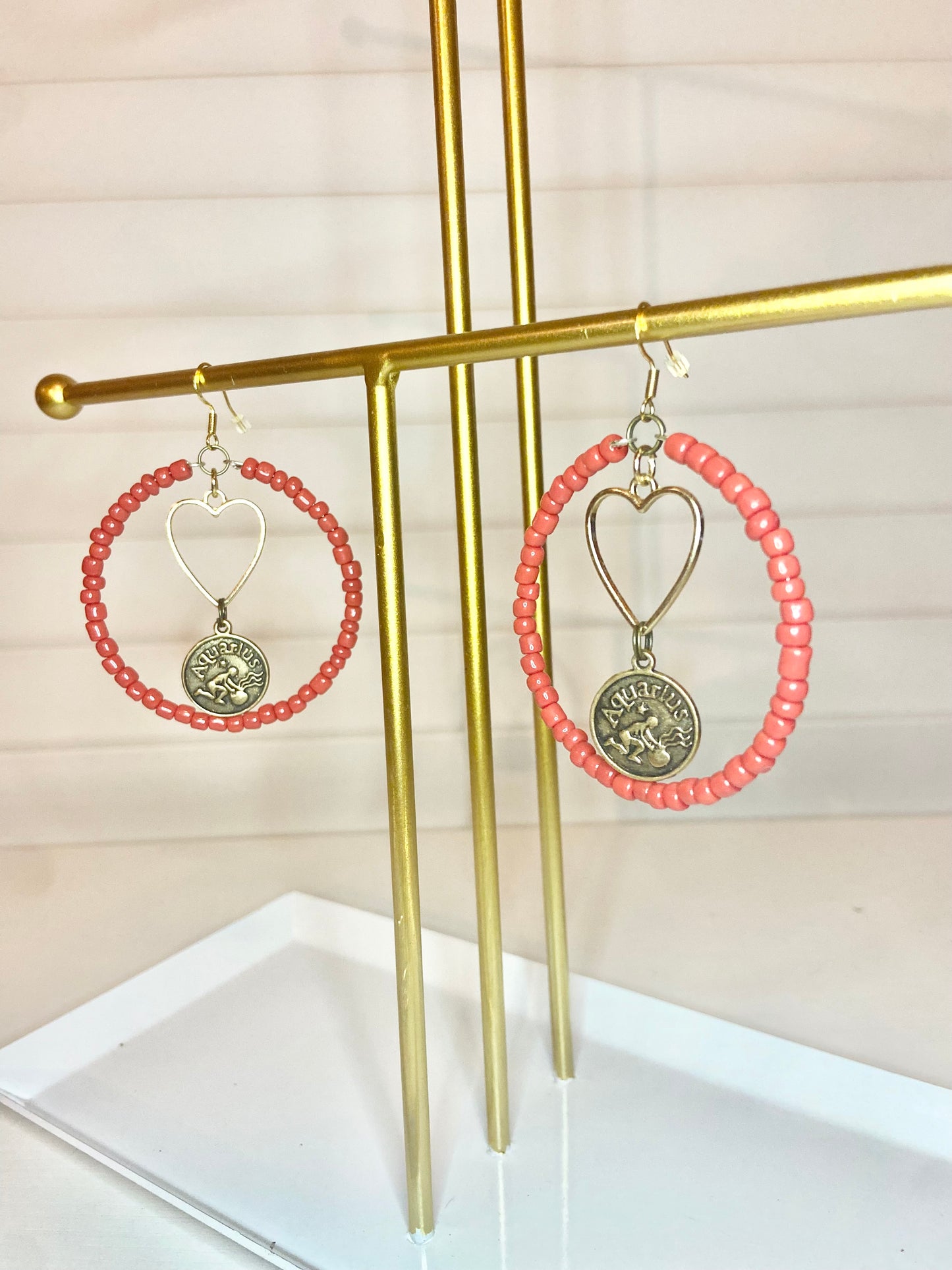 Red Aquarious Earrings