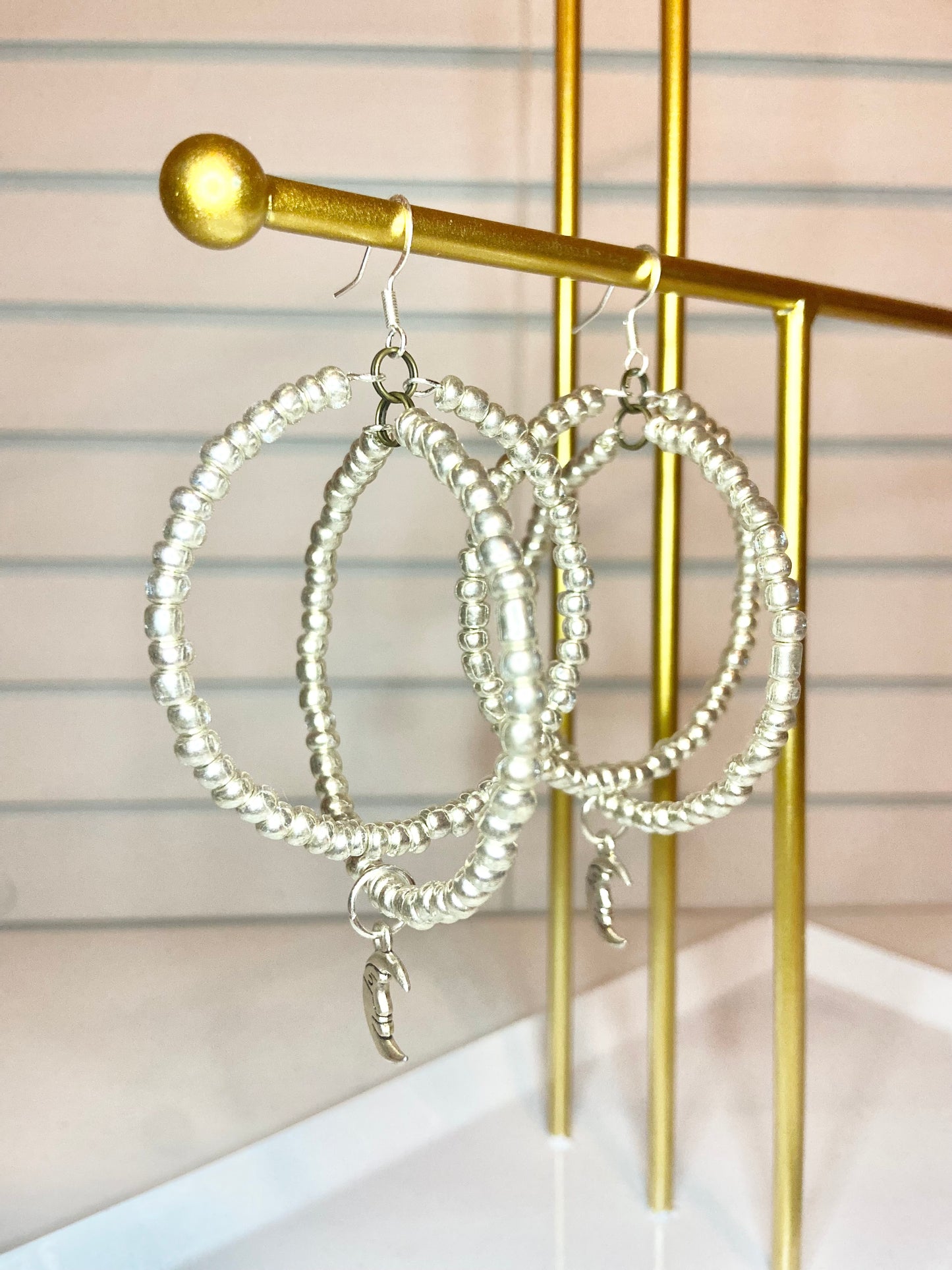 Silver Hoopin Hoops