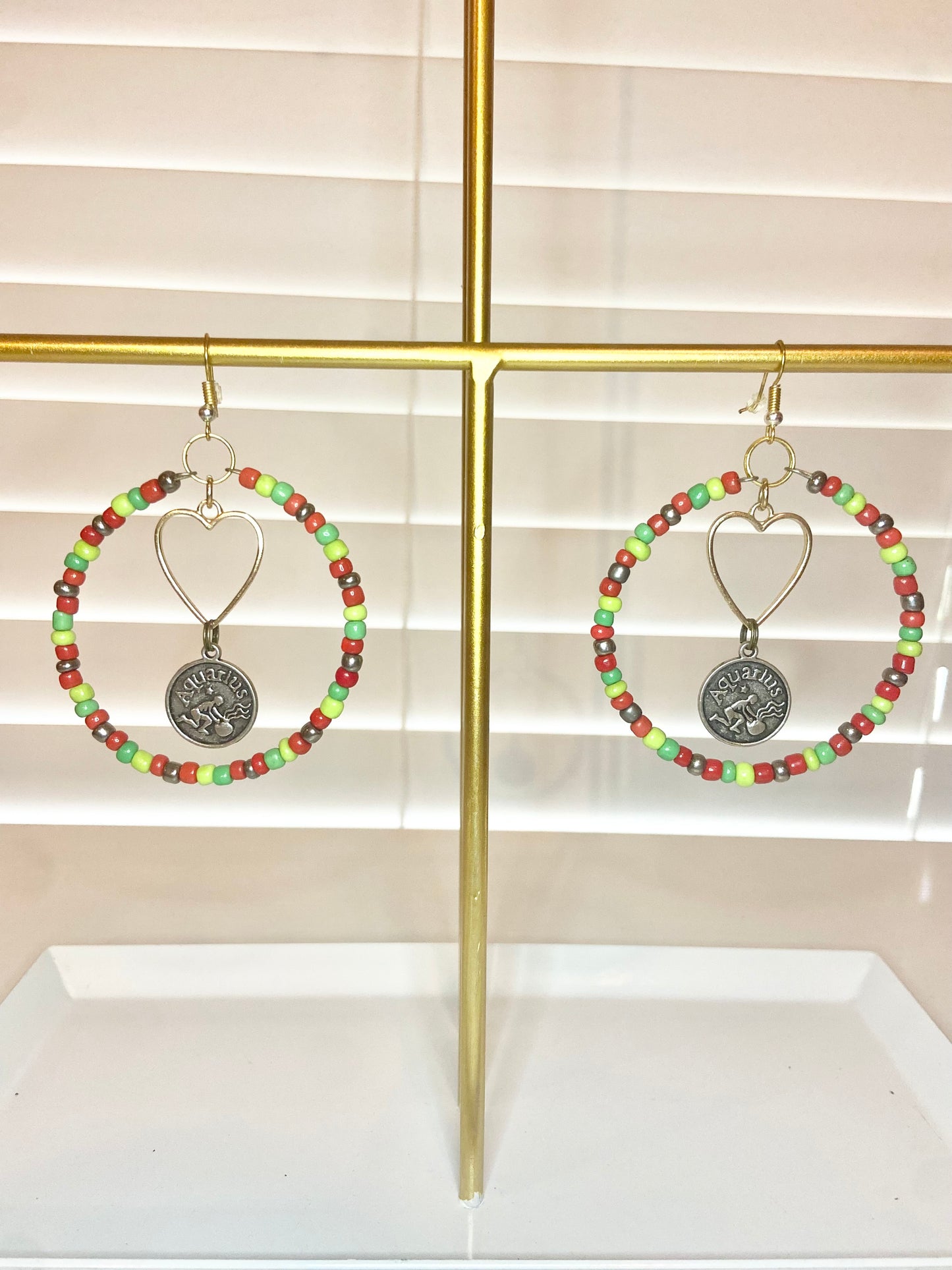 Green and Red Aquarious Hoop