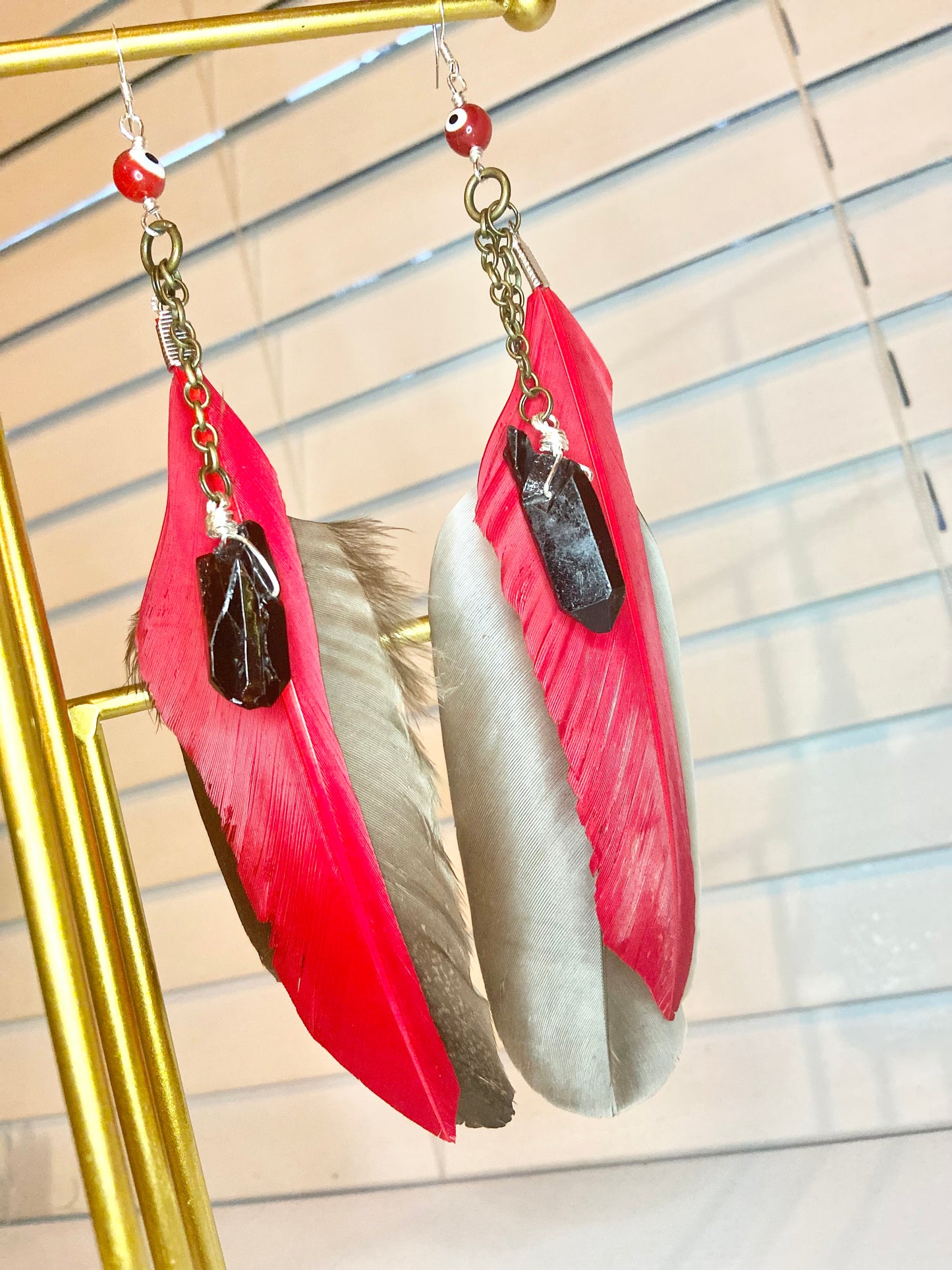 Red Evil Eye Earrings