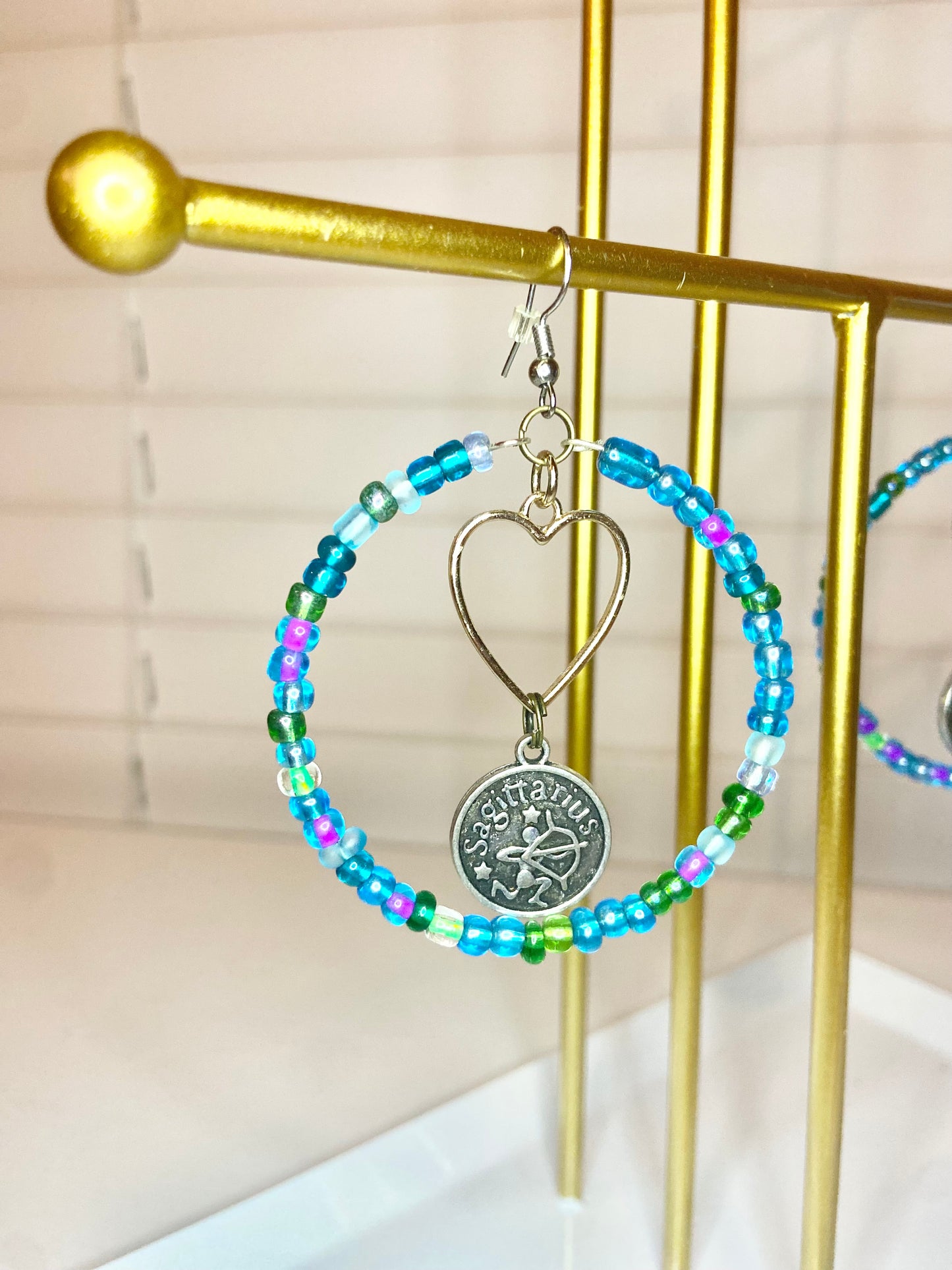 Cool Colored Sagitareous Earrings