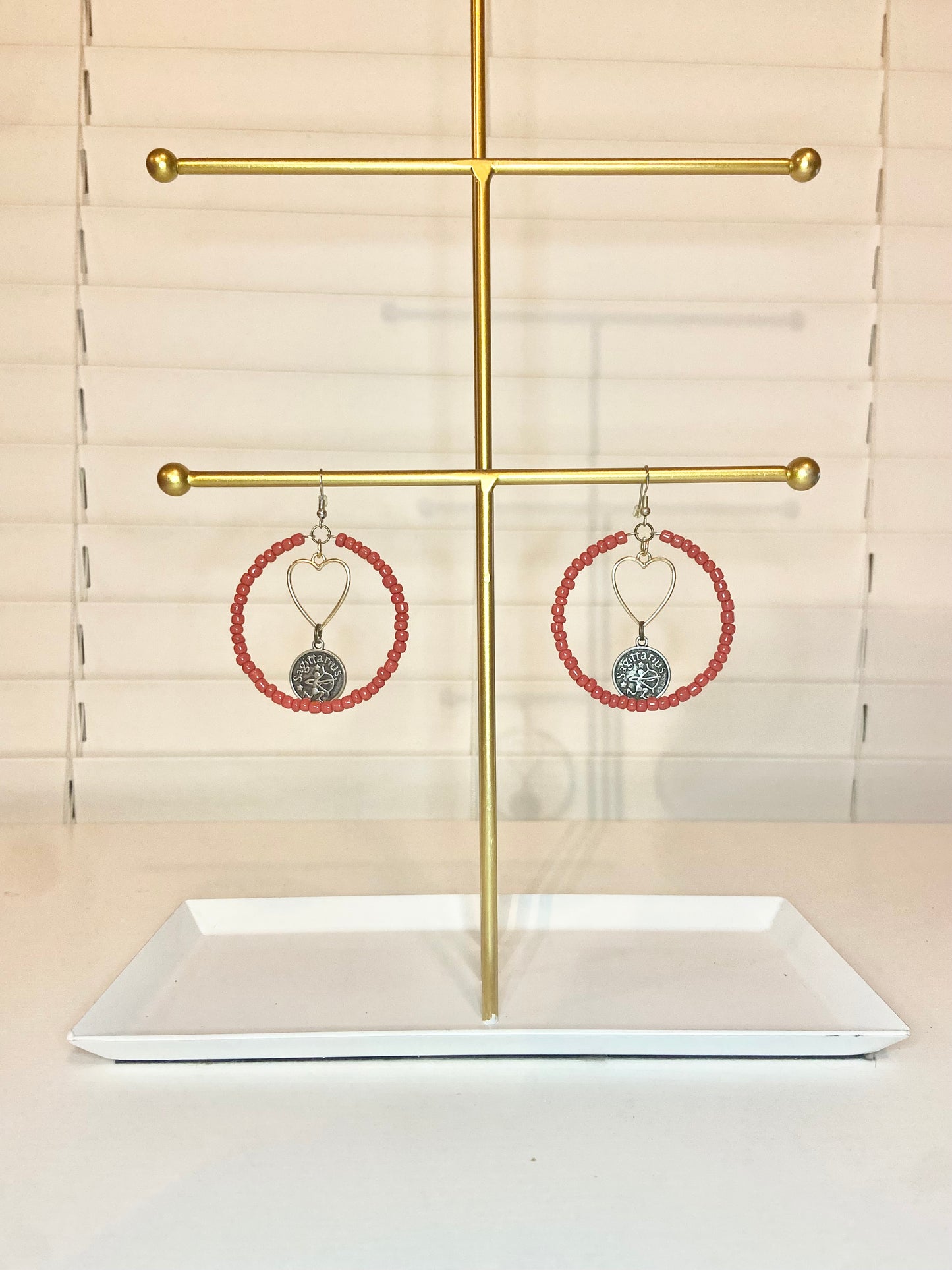 Red Sagitareous Hoops