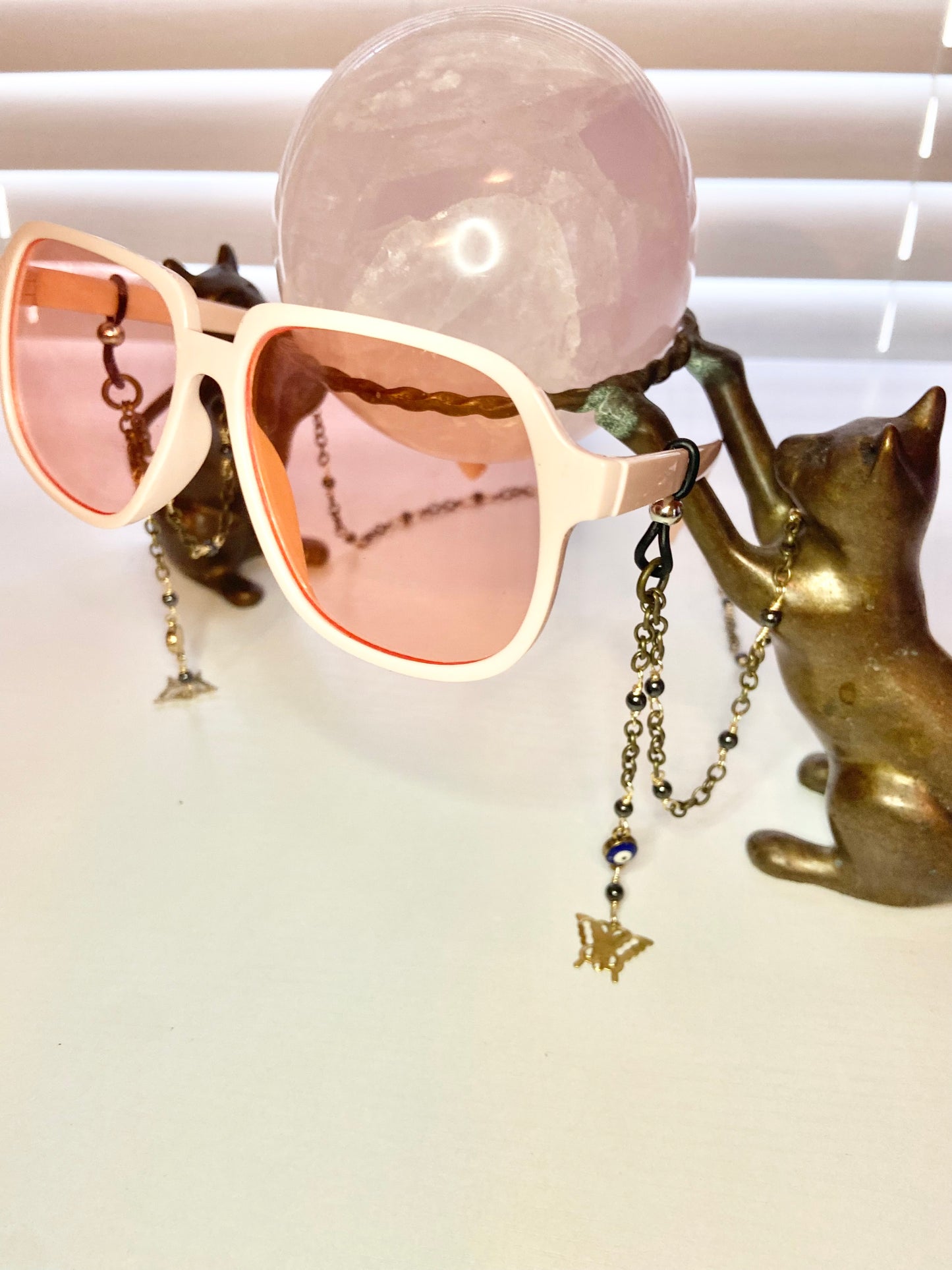 Hematite Evil Eye Lanyard