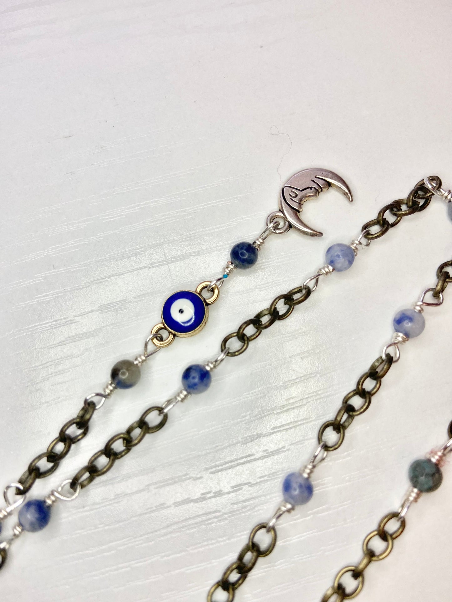 Lapis Evil Eye Lanyard