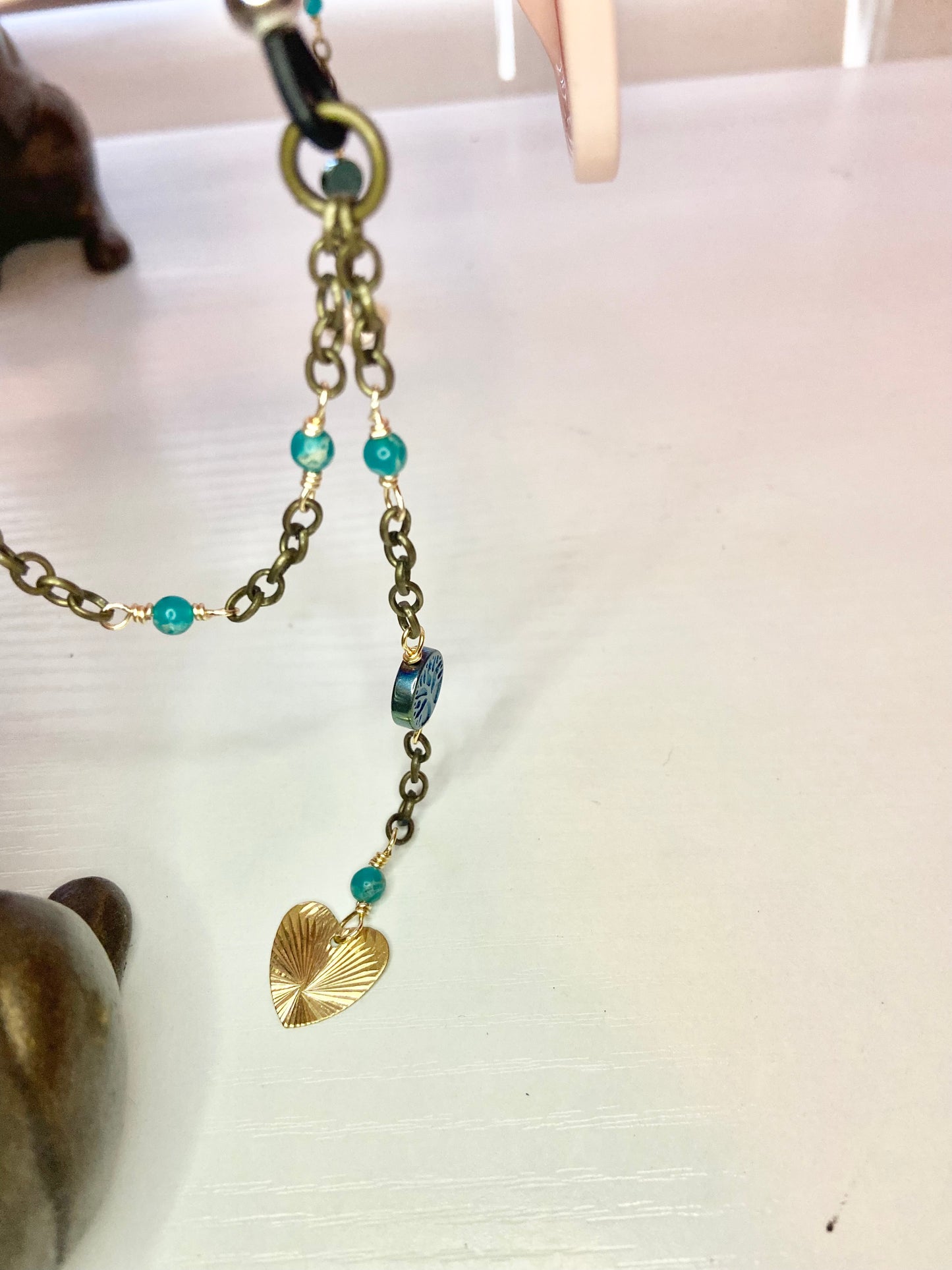 Turquoise Tree of Life Lanyard