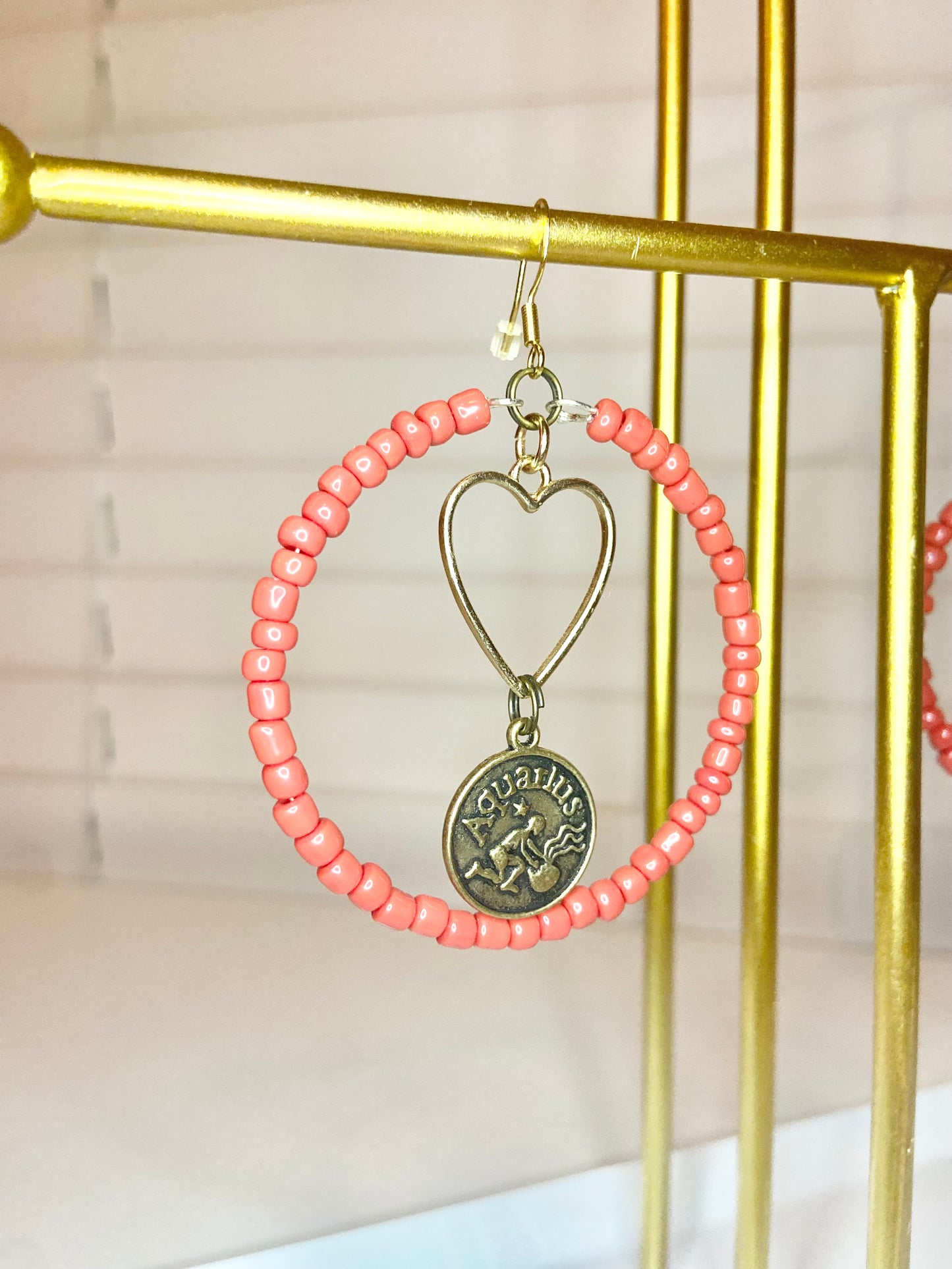 Red Aquarious Earrings