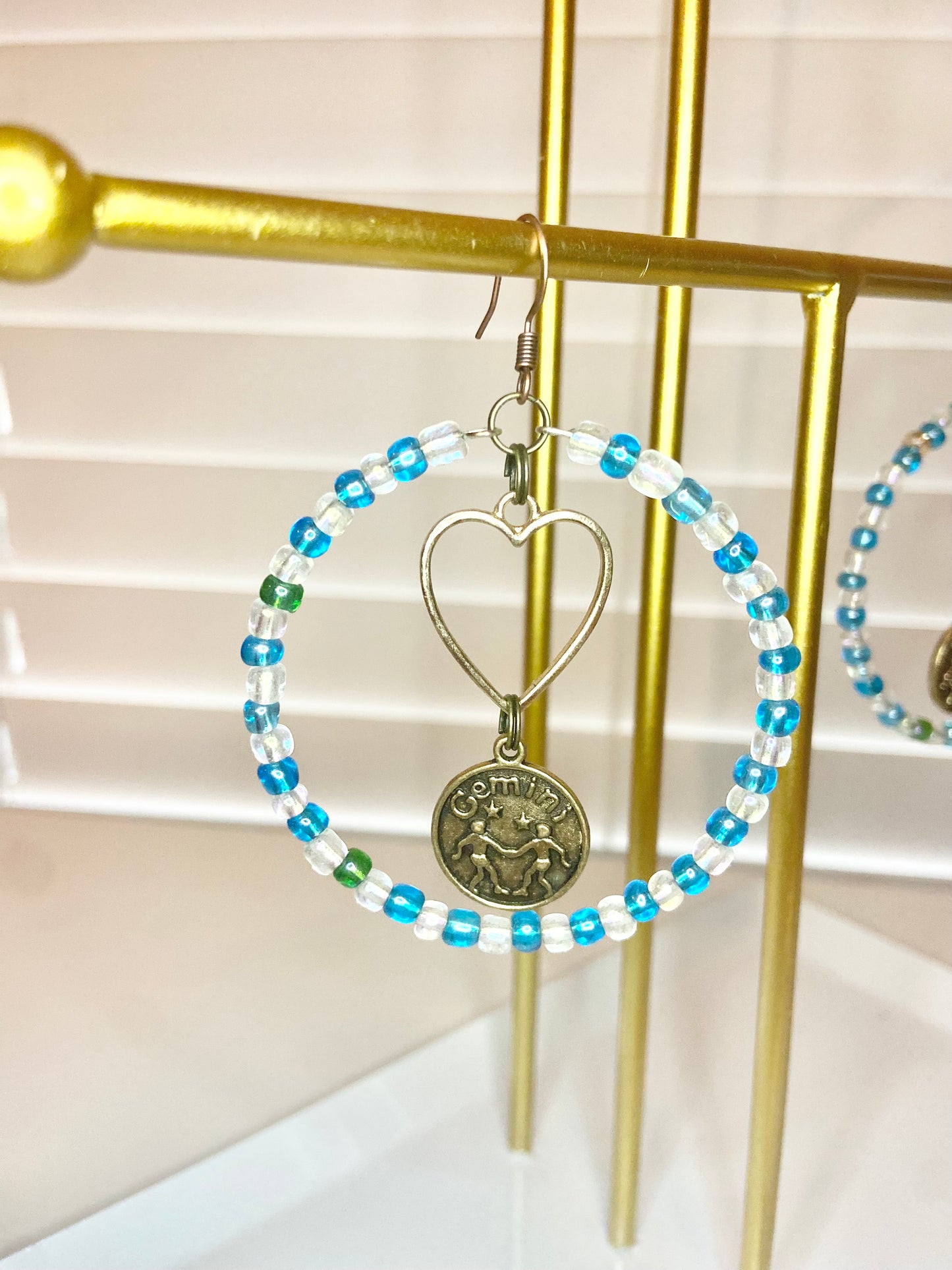 Blue and White Gemini Hoop