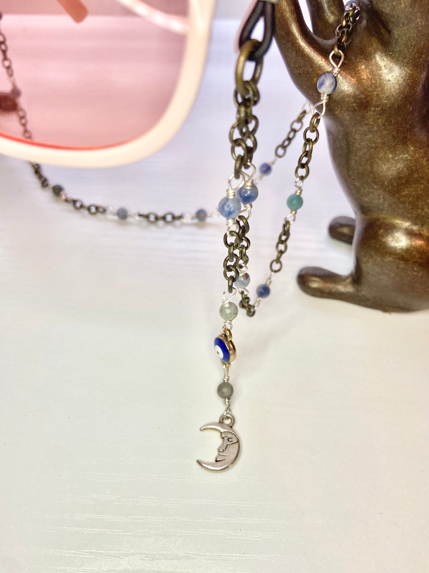 Lapis Evil Eye Lanyard