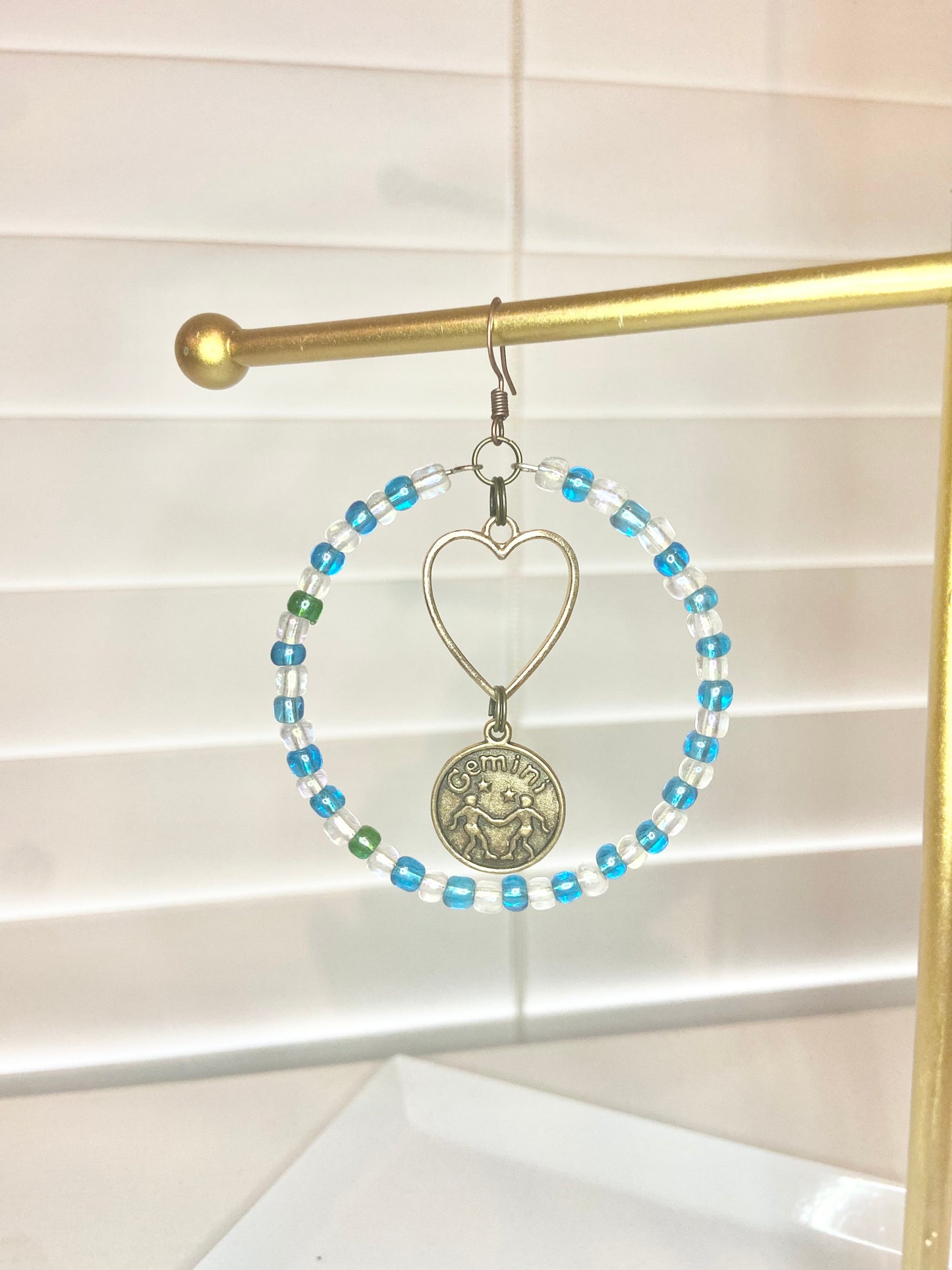 Blue and White Gemini Hoop