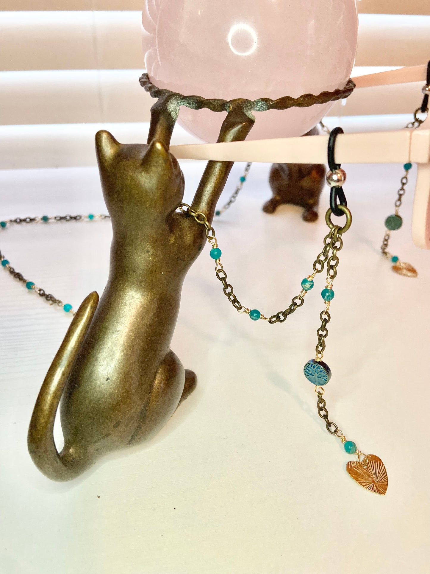 Turquoise Tree of Life Lanyard