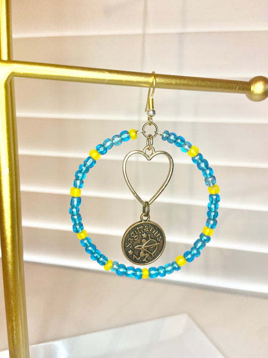 Blue and Yellow Sagitareous Hoop