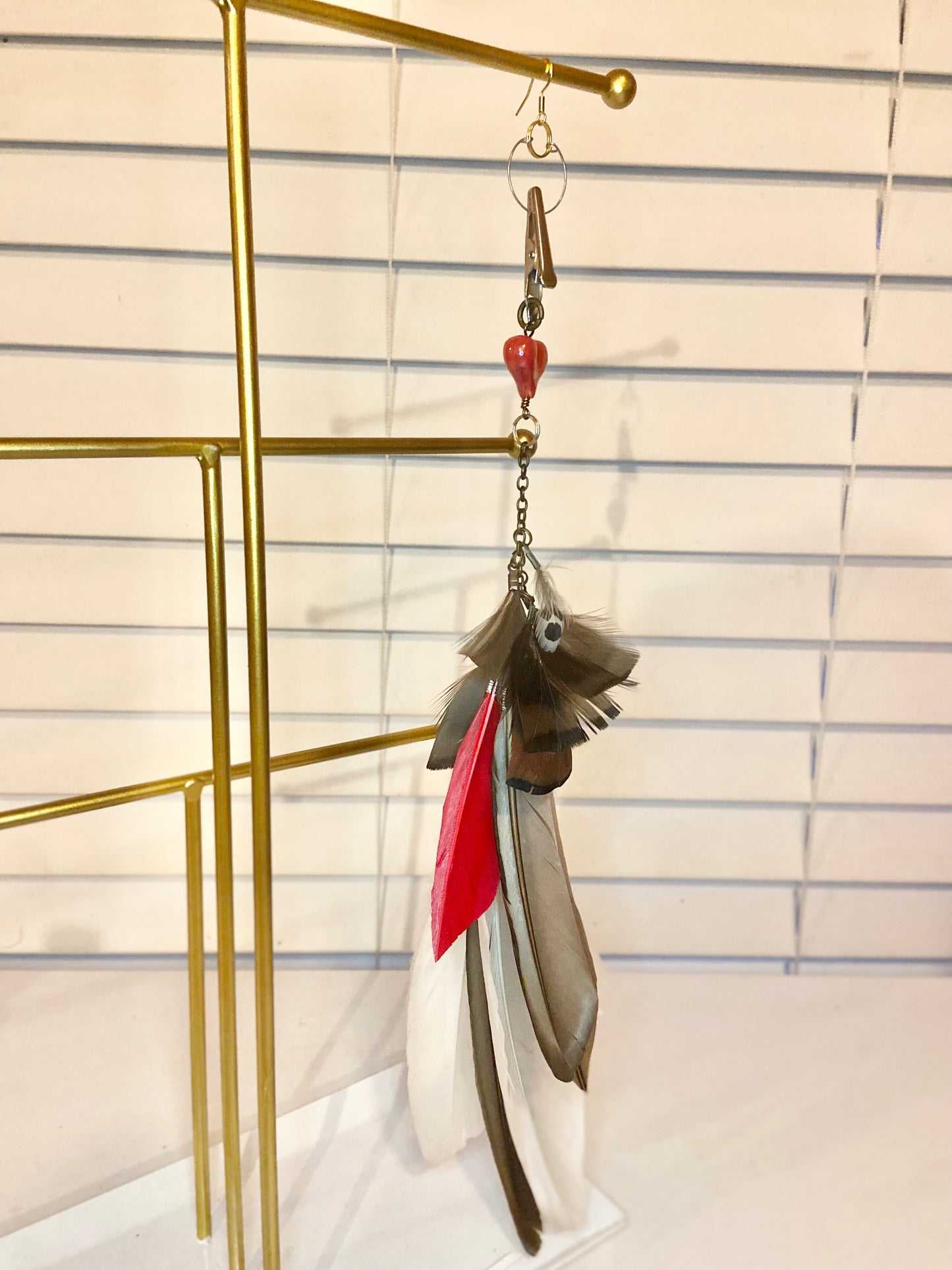 Heart Feather Earring