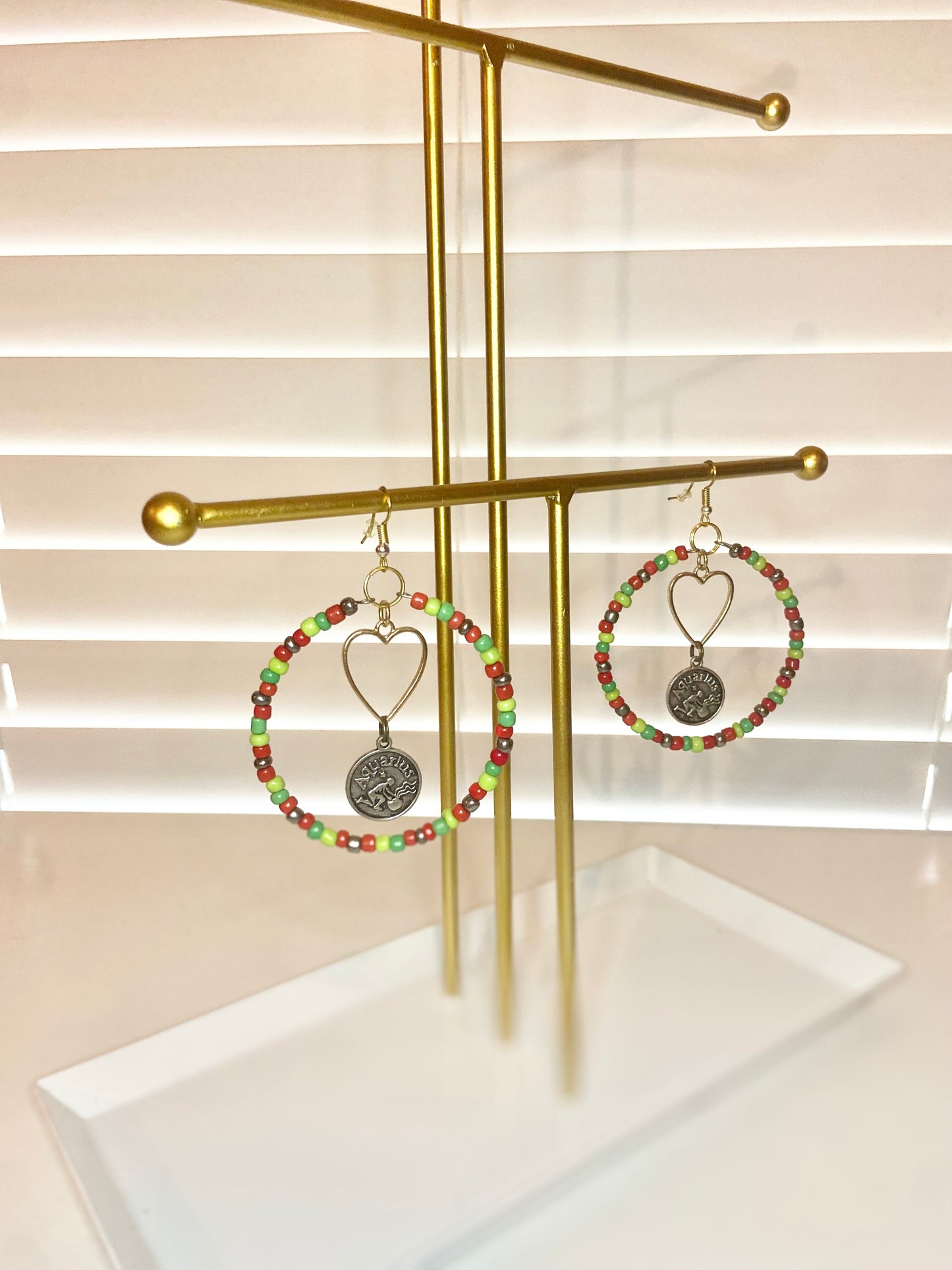 Green and Red Aquarious Hoop