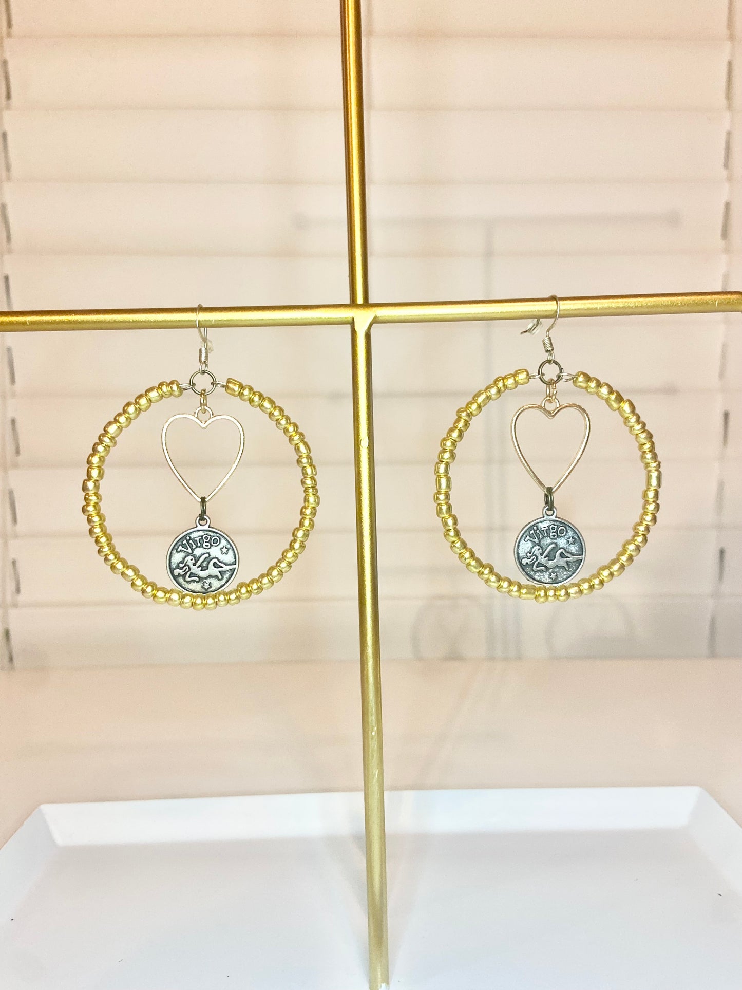 Gold Virgo Hoop