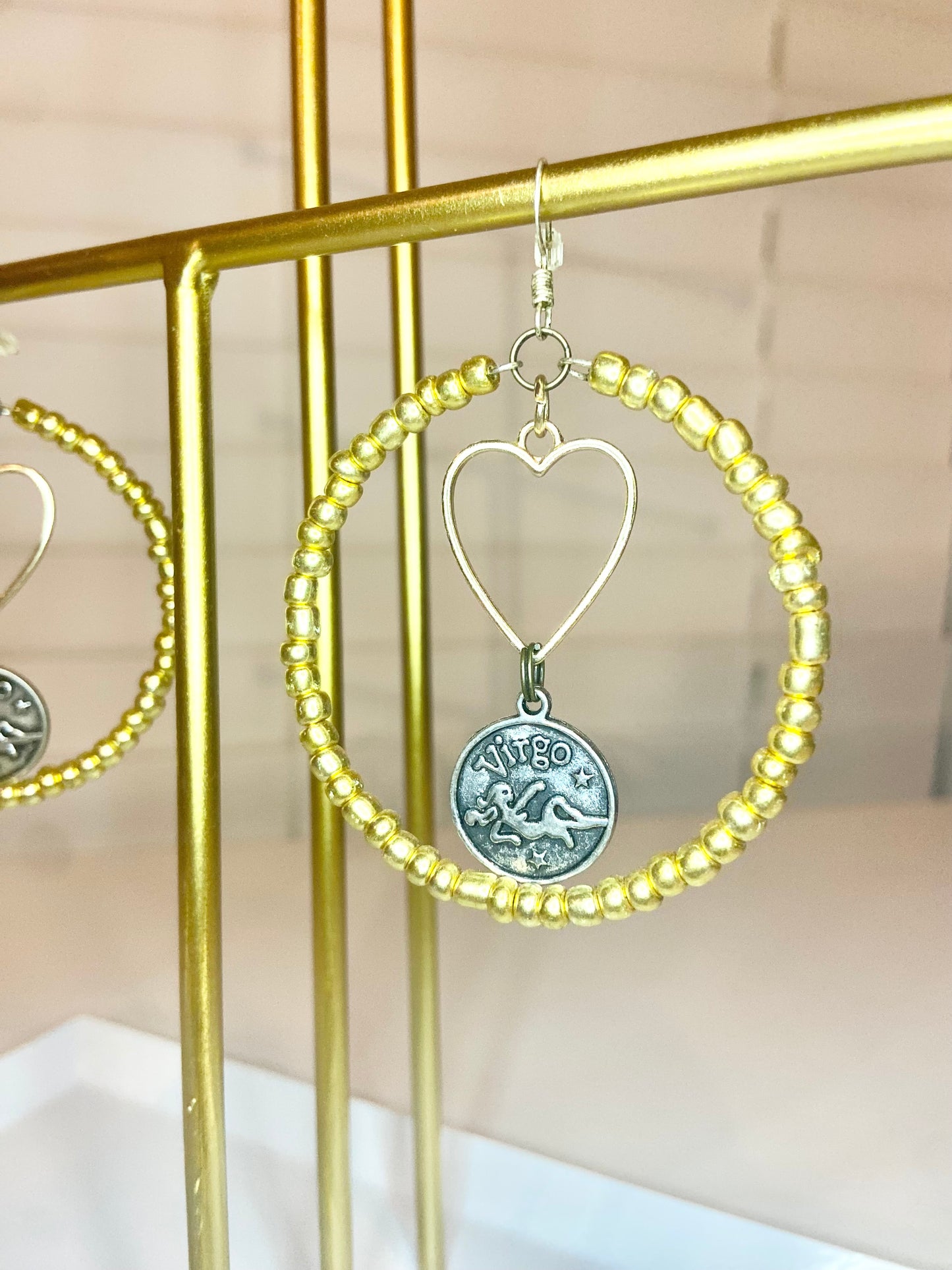 Gold Virgo Hoop