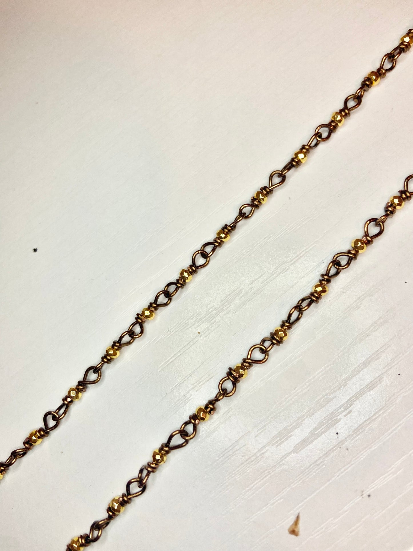 Matching Gold Hematite Anklet and Cat Collar