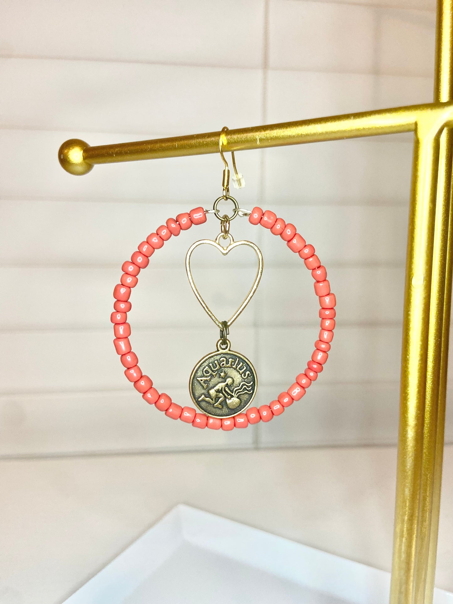 Red Aquarious Earrings