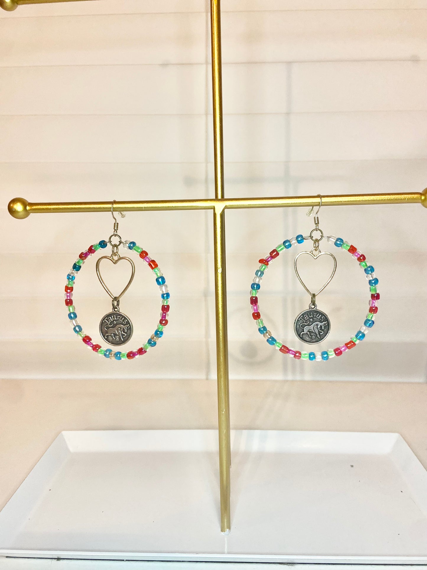 Multi-Colored Taurus Hoop