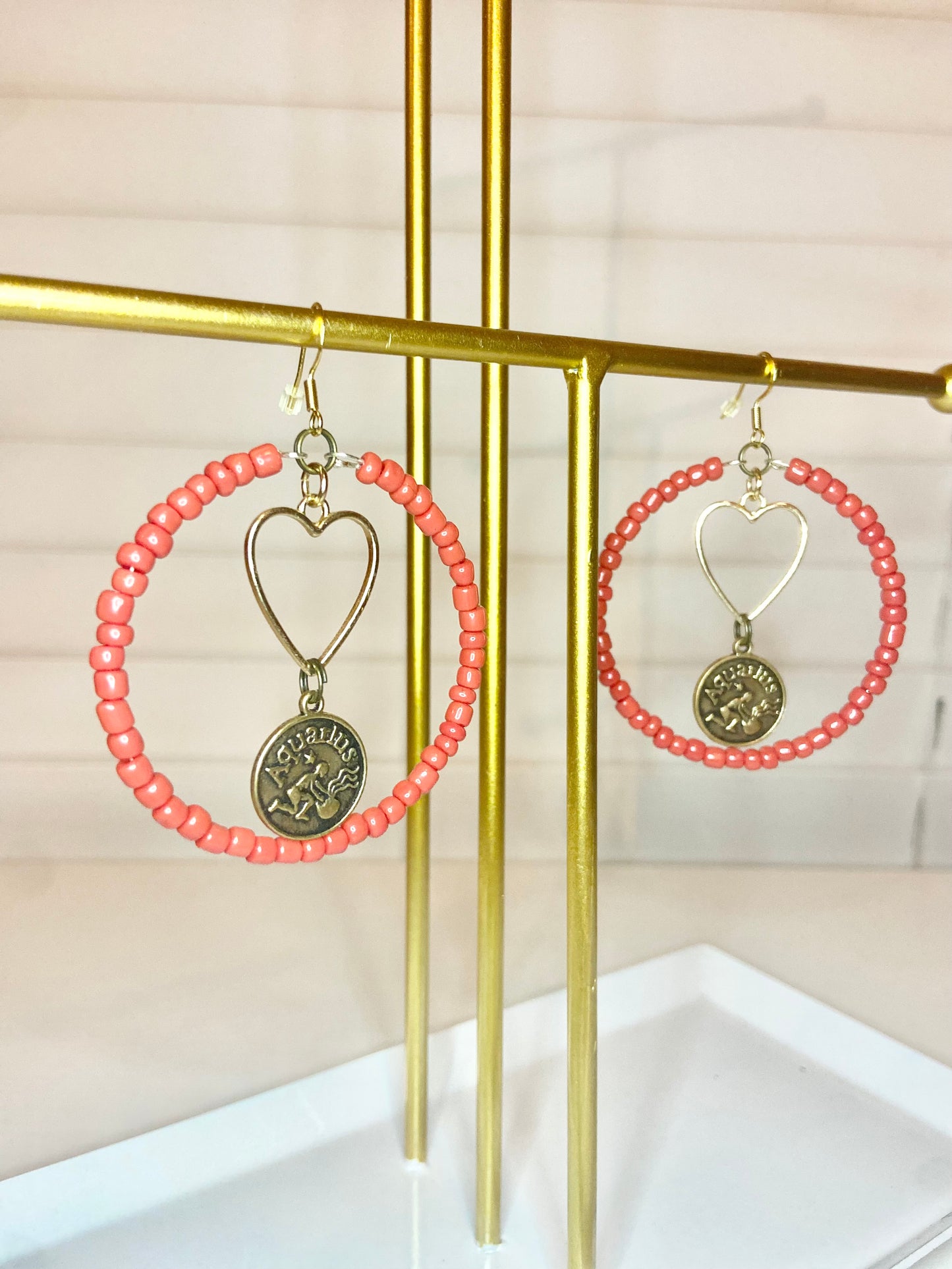 Red Aquarious Earrings