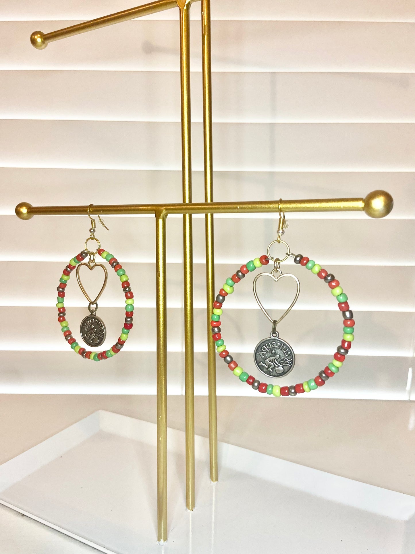 Green and Red Aquarious Hoop