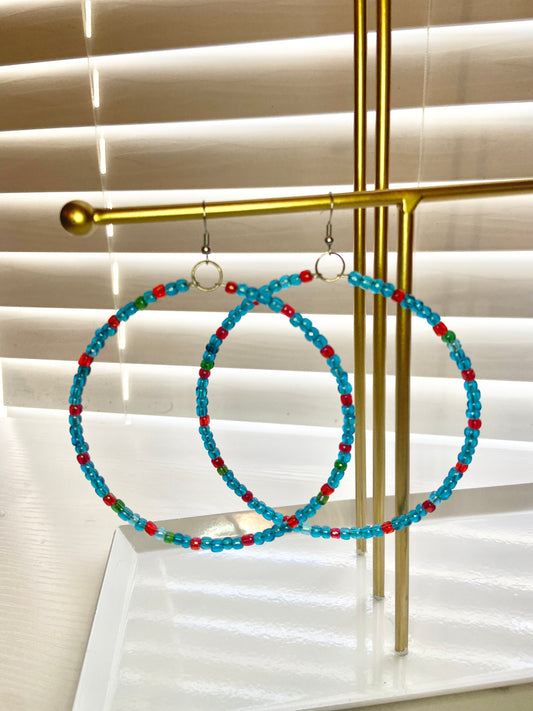 Blue and Red Mary Hoops