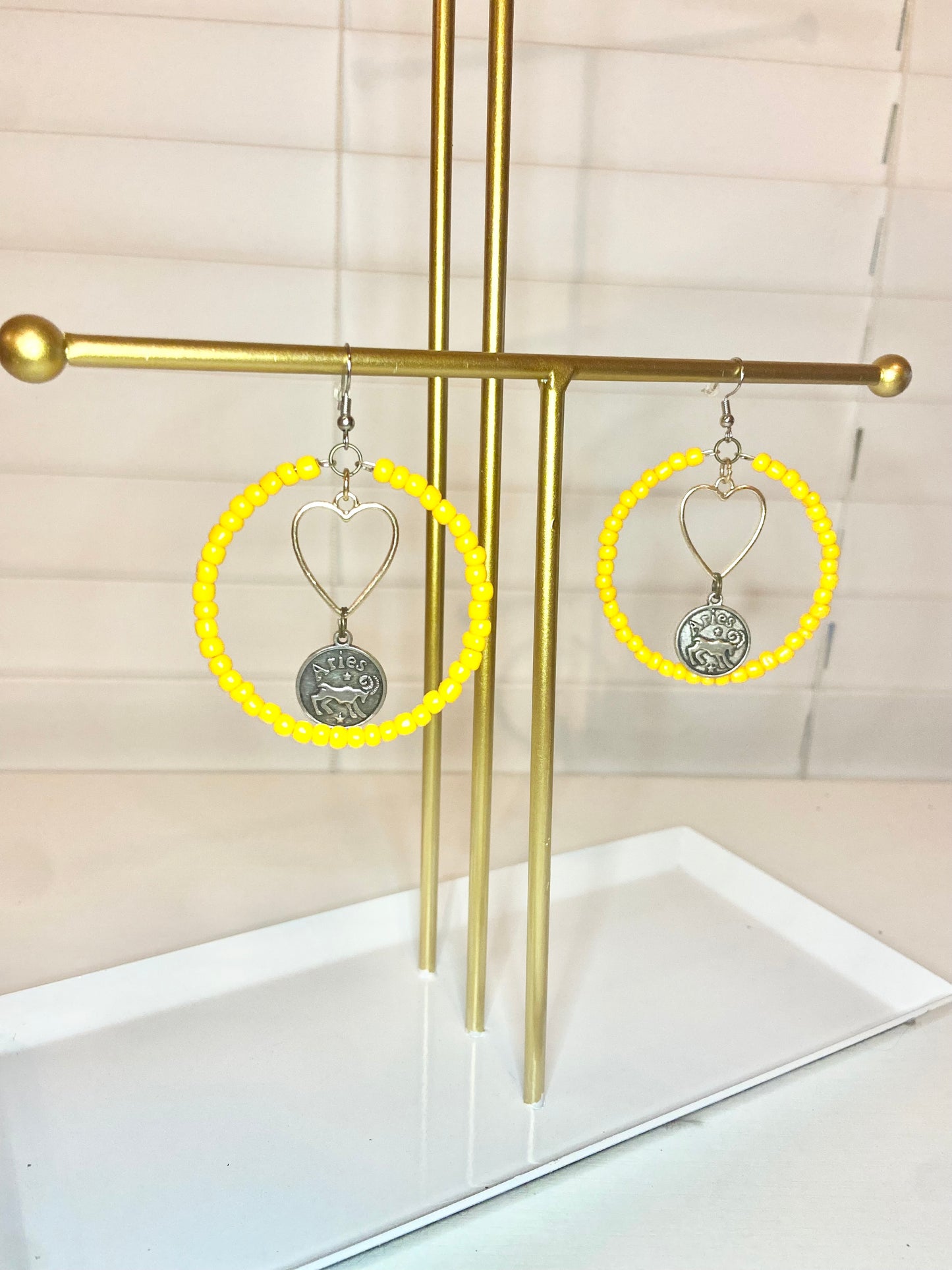 Orange-Yellow Aries Hoop