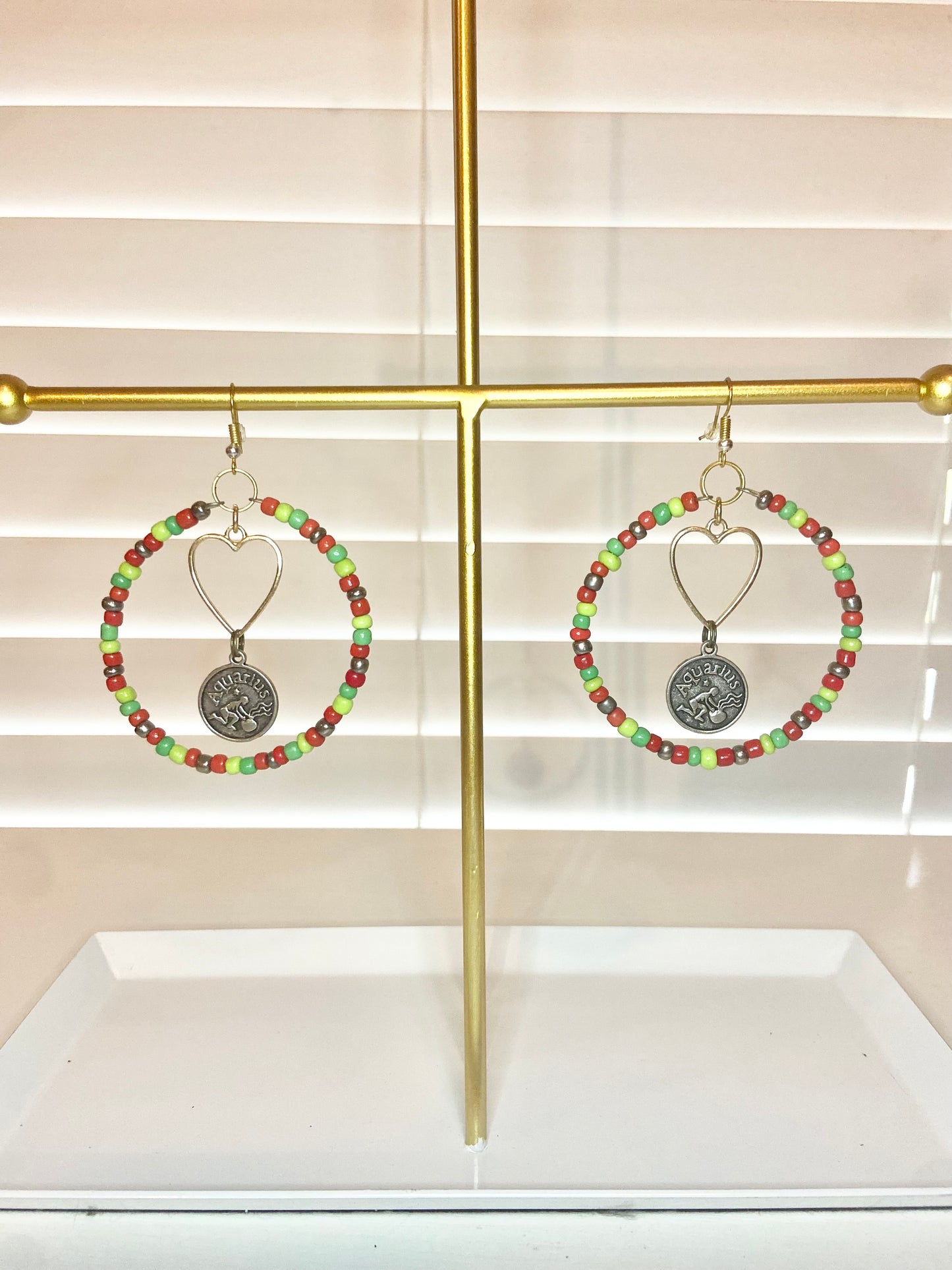 Green and Red Aquarious Hoop