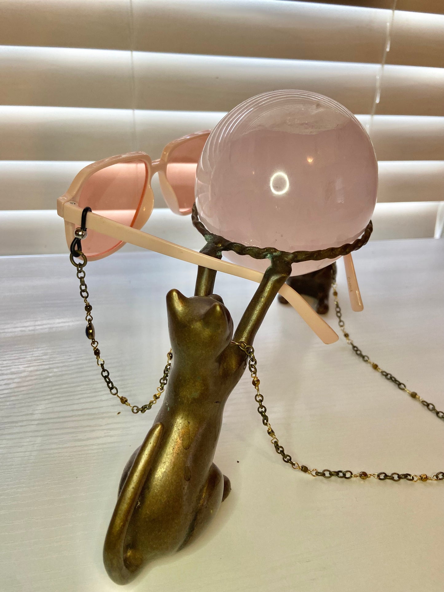 Simple Hematite Evil Eye Lanyard