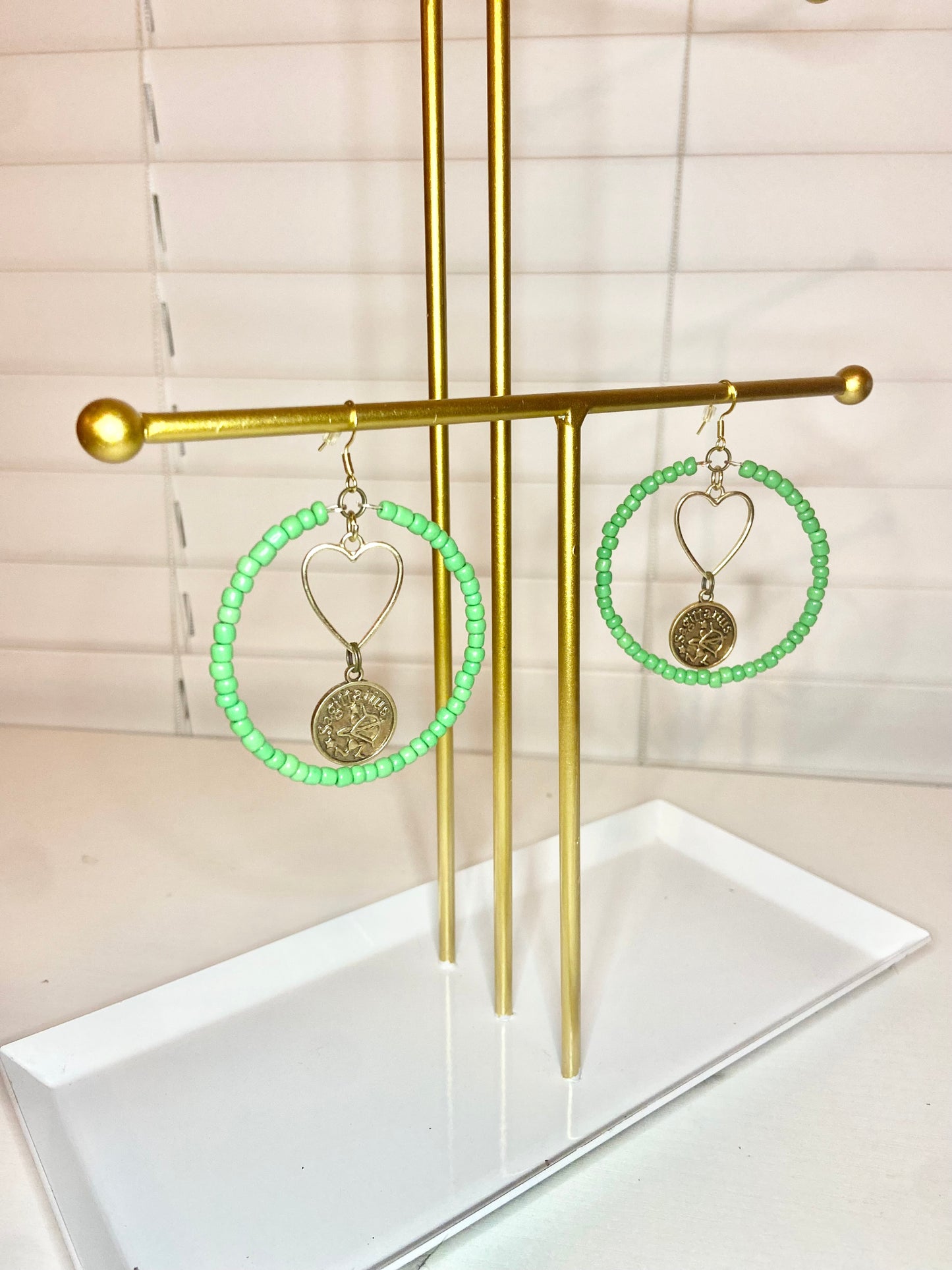 Green Sagitareous Hoops