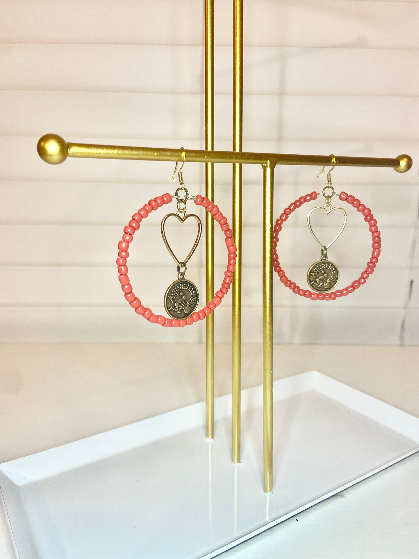 Red Aquarious Earrings