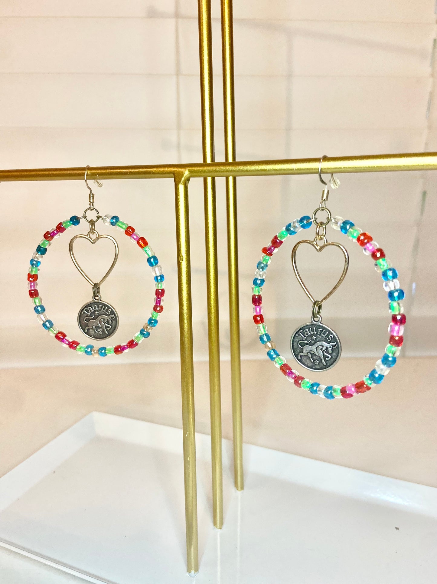 Multi-Colored Taurus Hoop