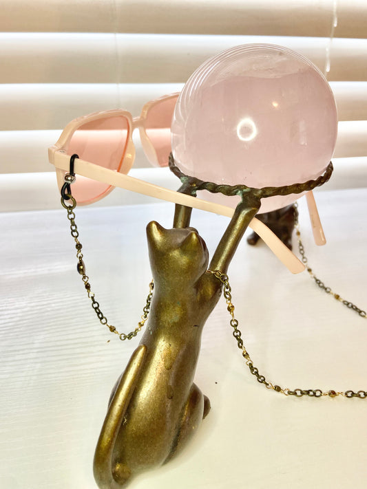 Simple Hematite Evil Eye Lanyard