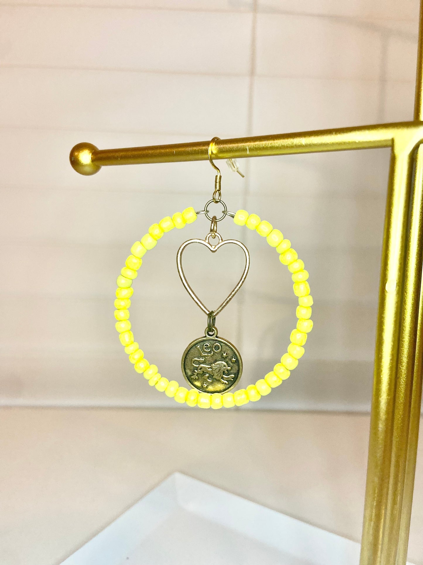 Yellow Leo Hoop