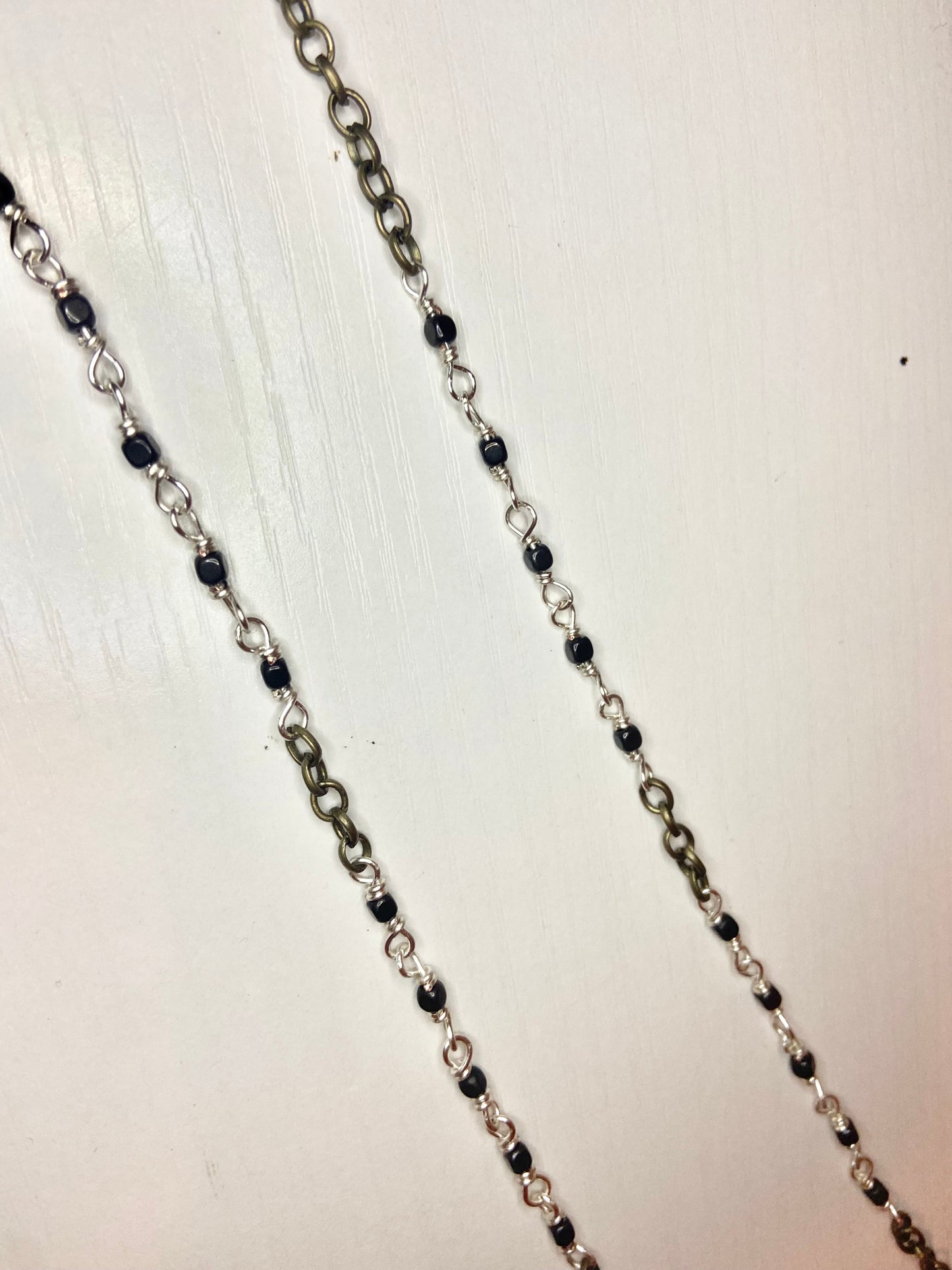 Matching Hematite Anklet and Cat Collar