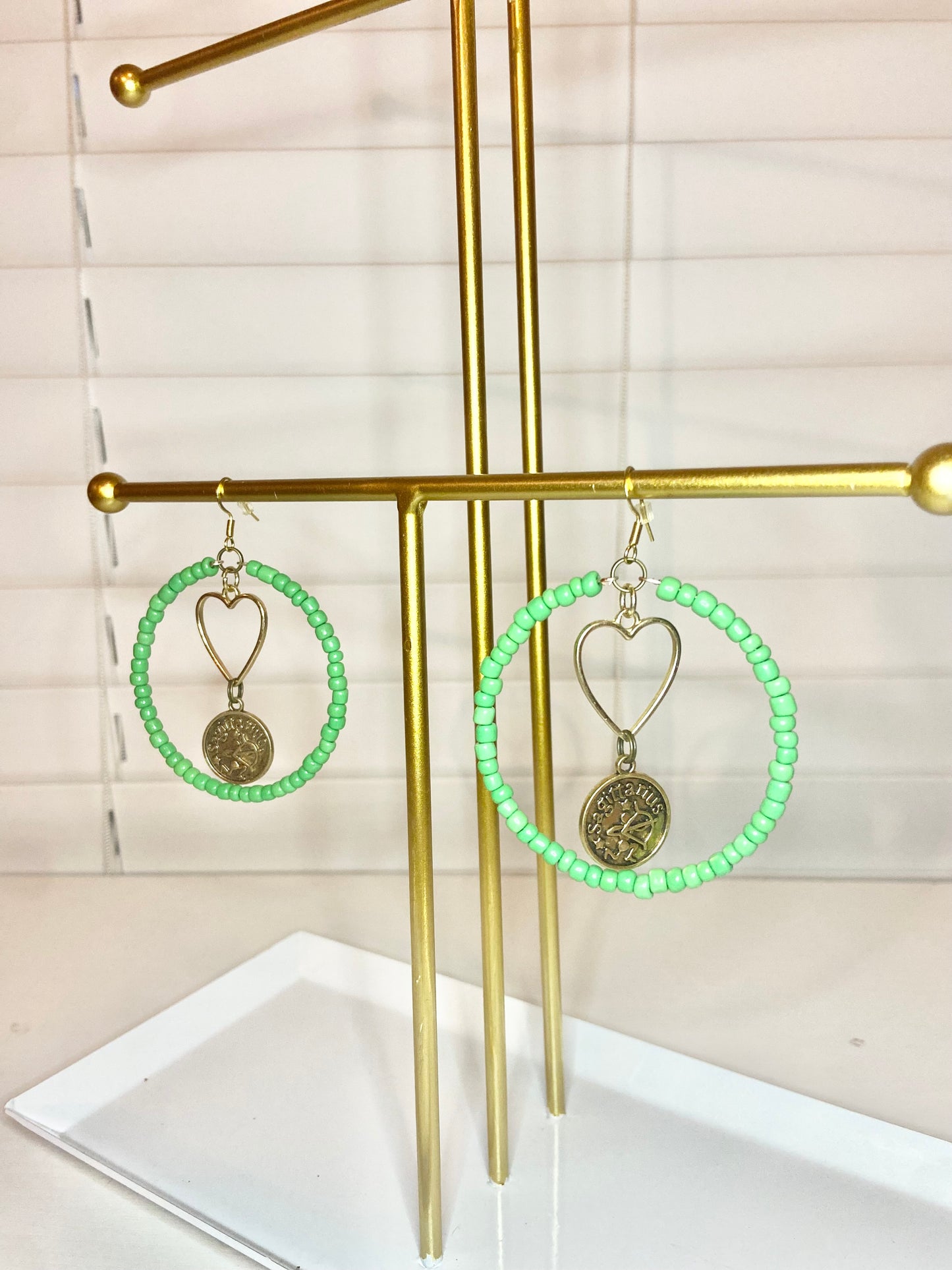 Green Sagitareous Hoops