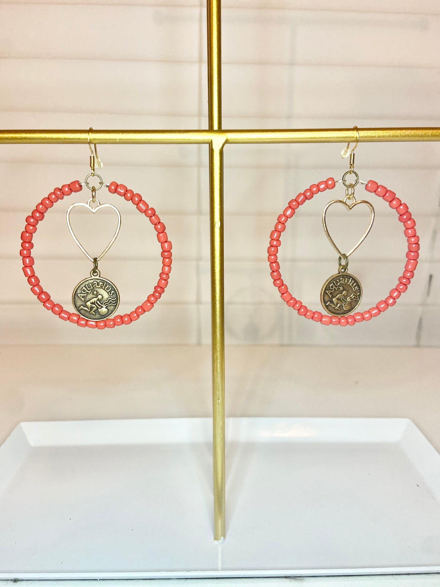 Red Aquarious Earrings