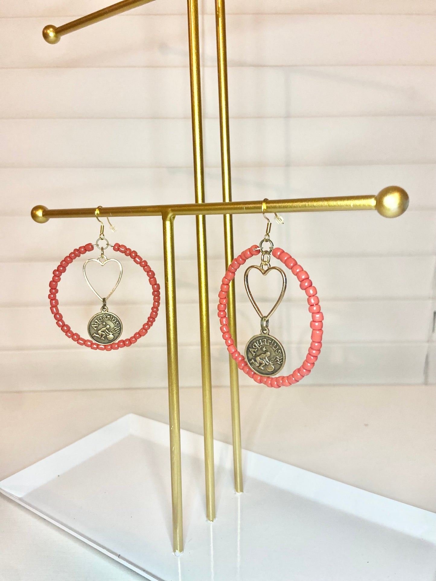 Red Aquarious Earrings