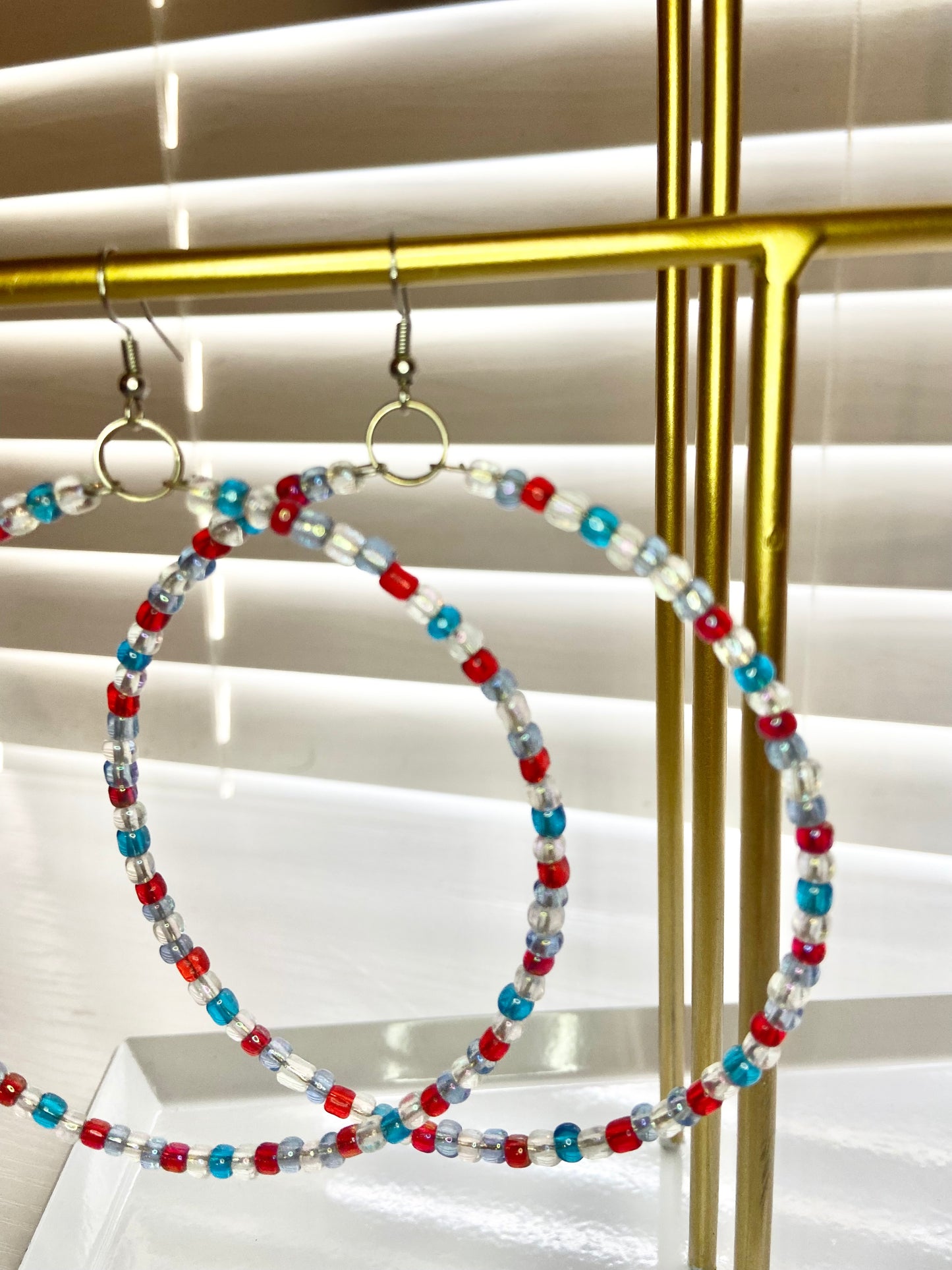 Red, White and Blue Mary Hoops