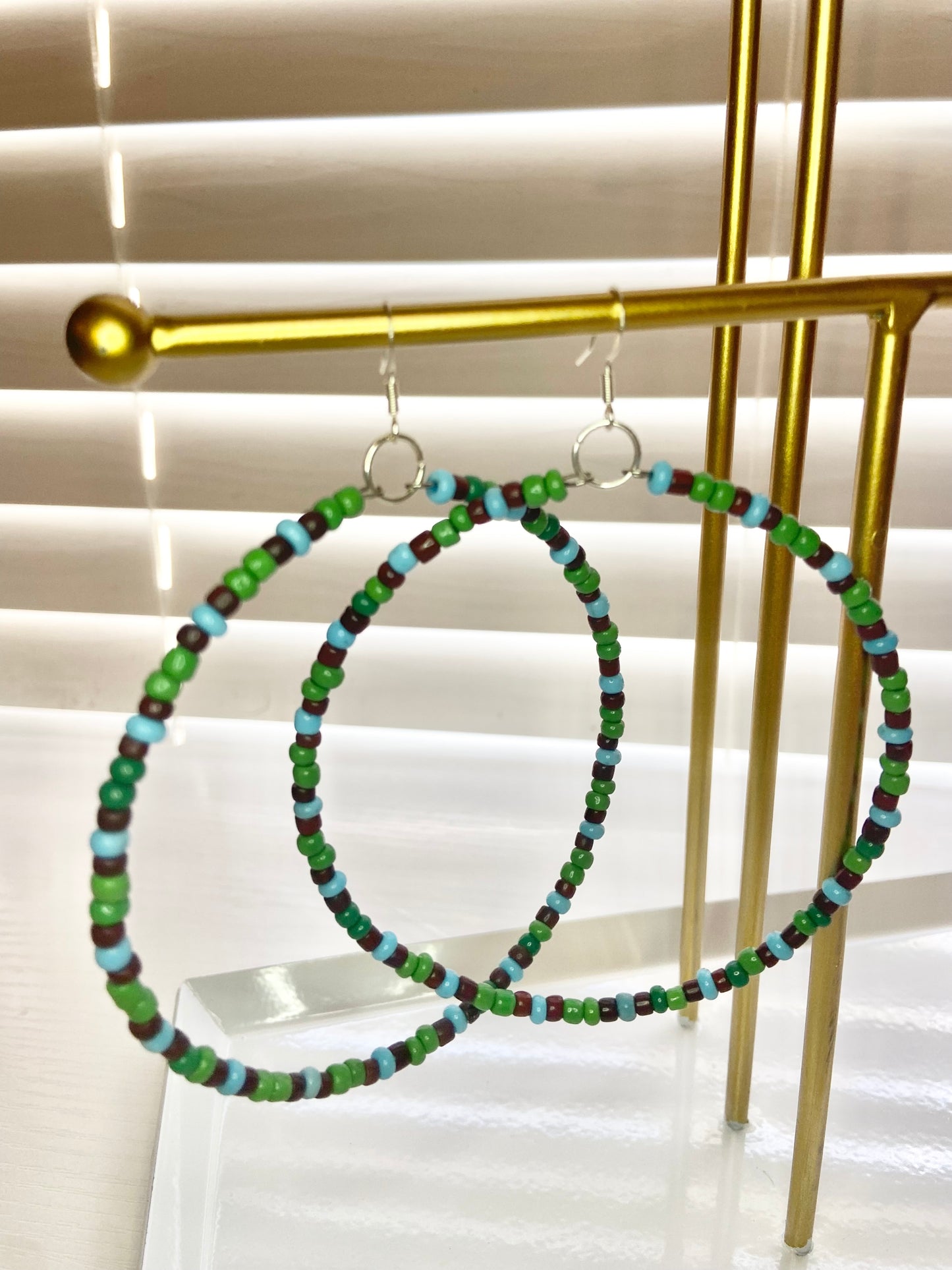 Green and Colorful Mary Hoops