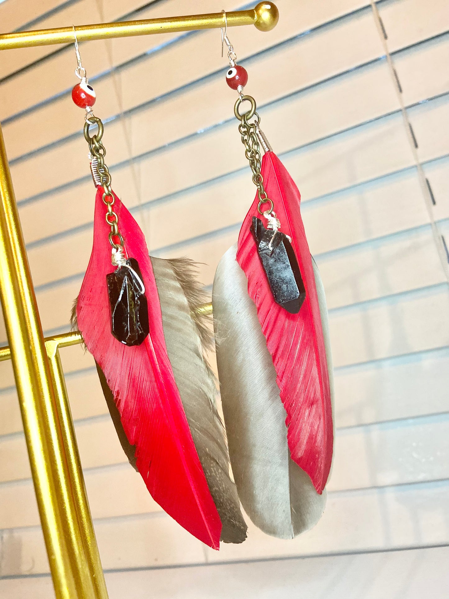 Red Evil Eye Earrings