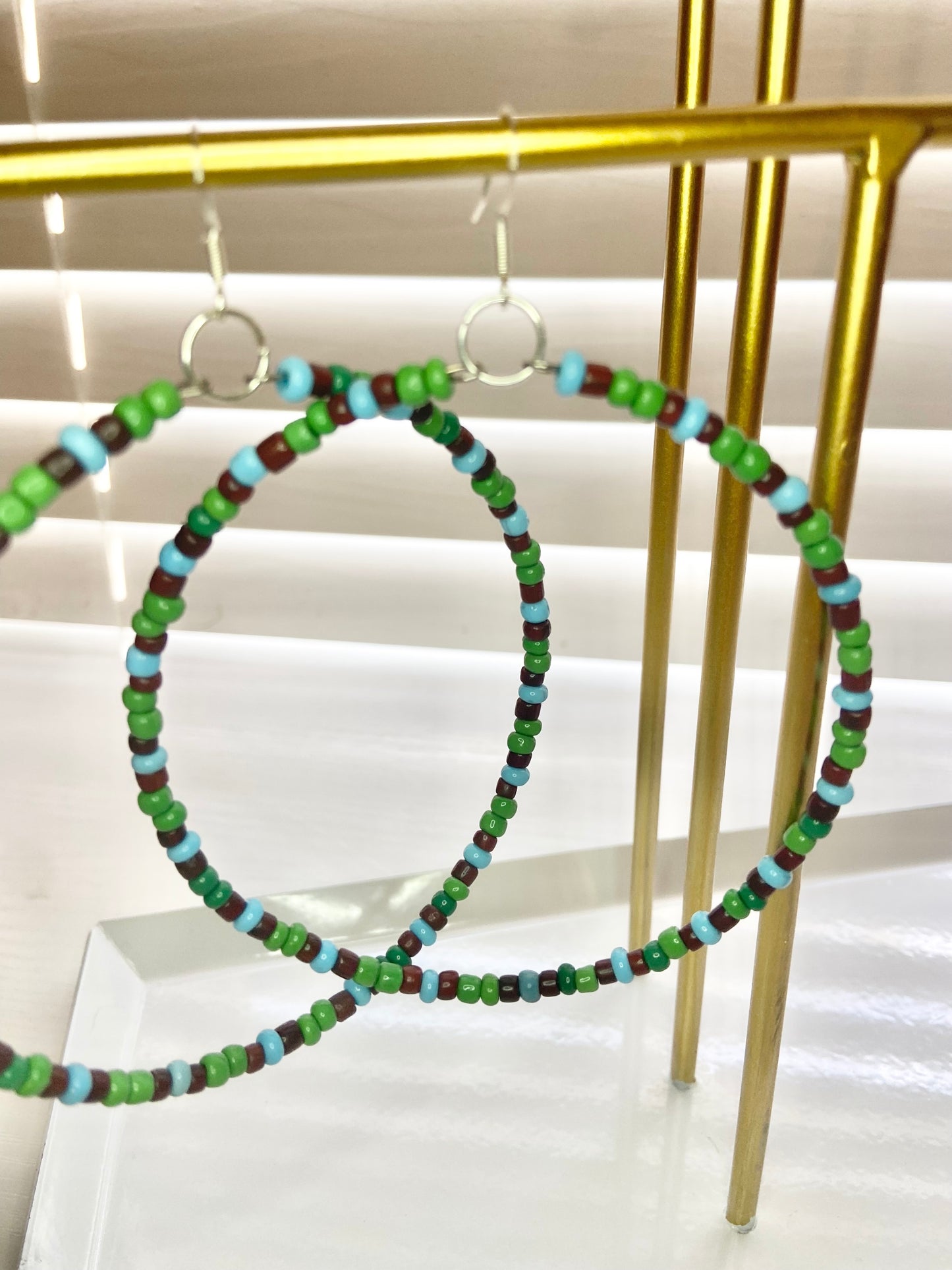 Green and Colorful Mary Hoops