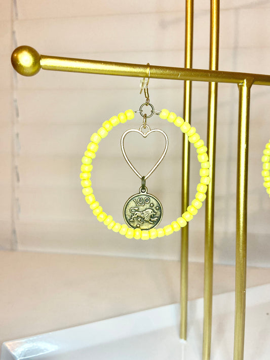 Yellow Leo Hoop