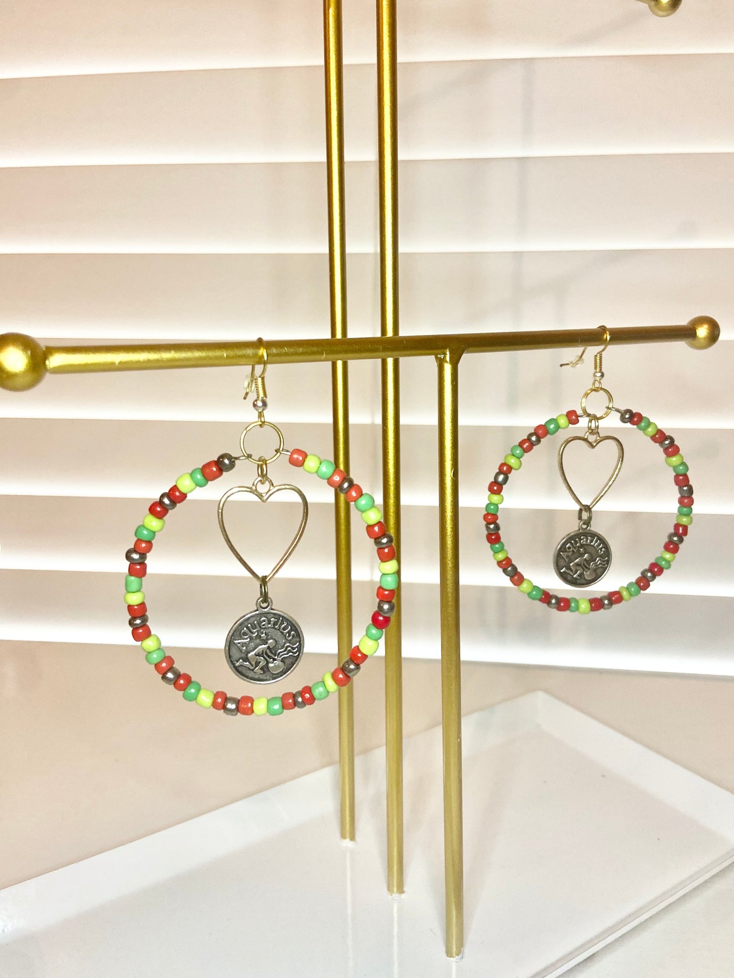 Green and Red Aquarious Hoop