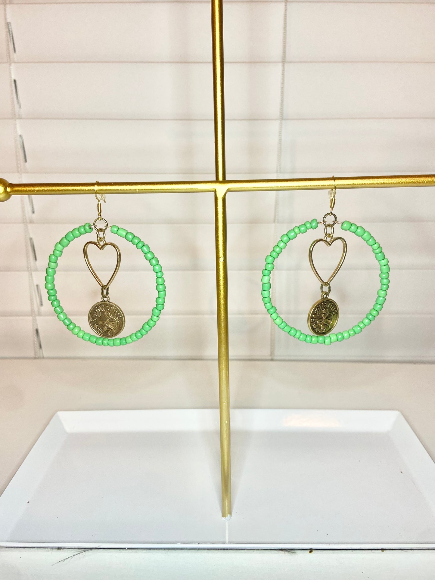 Green Sagitareous Hoops