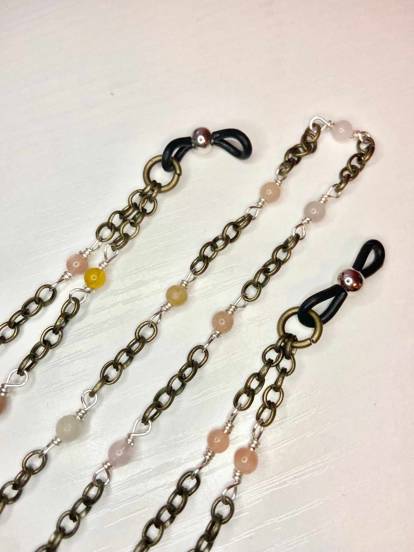 Rose Quartz Evil Eye Lanyard