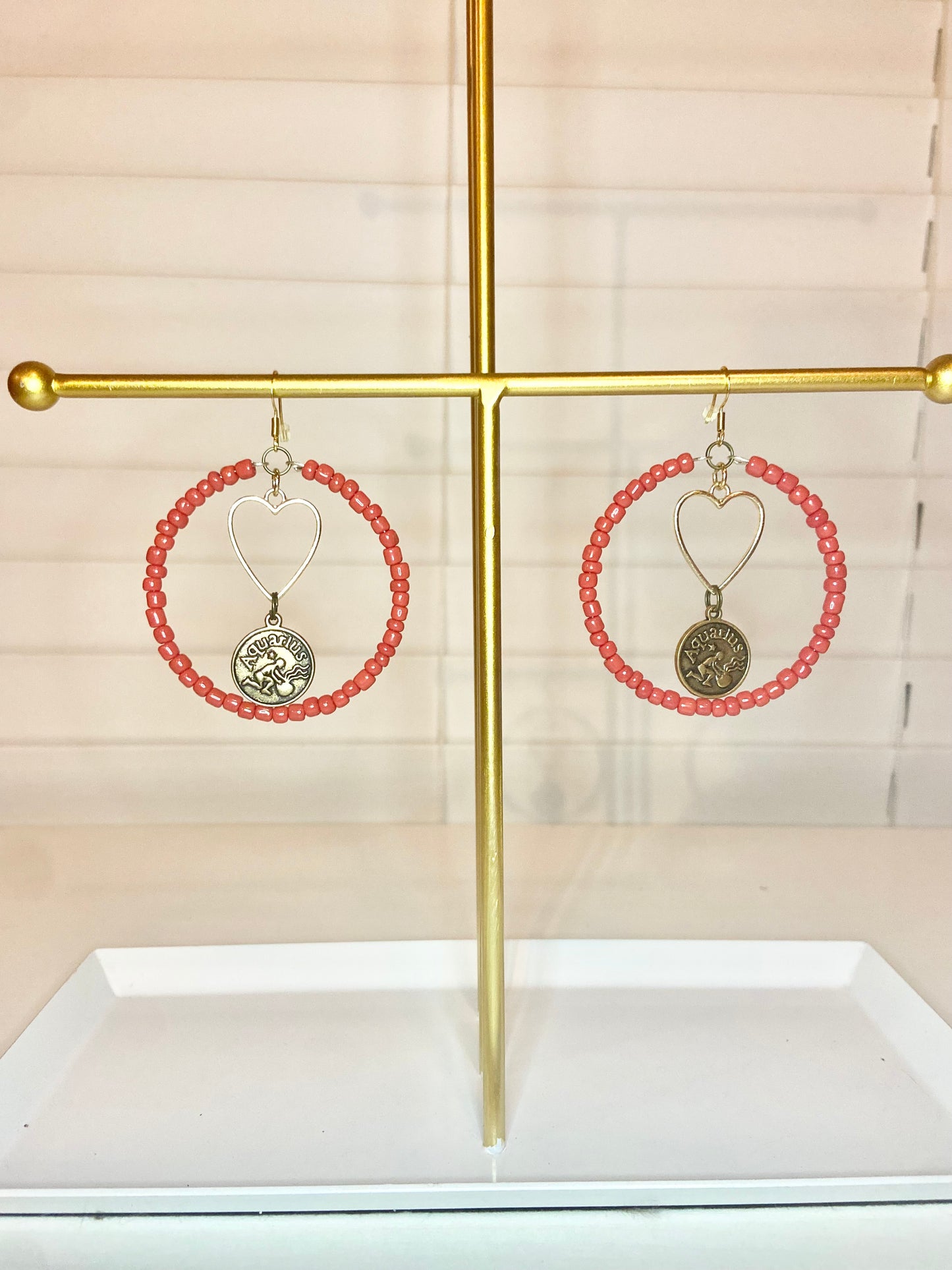 Red Aquarious Earrings