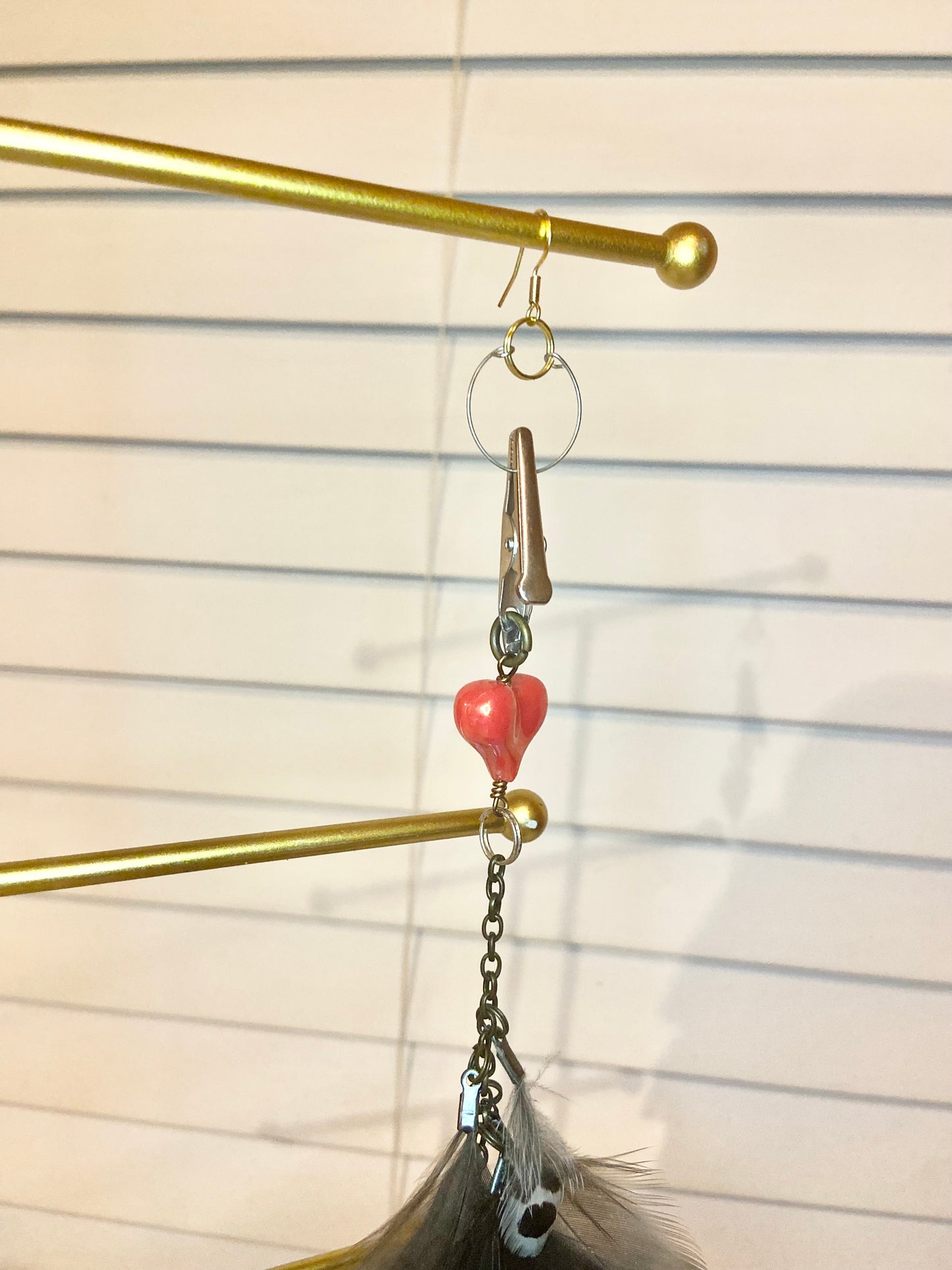 Heart Feather Earring